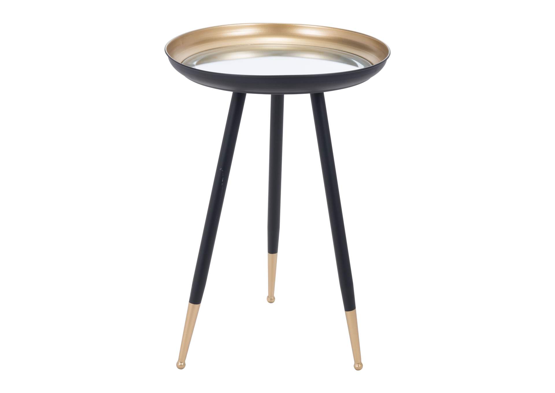 Everly Accent Table Gold & Black,Zuo