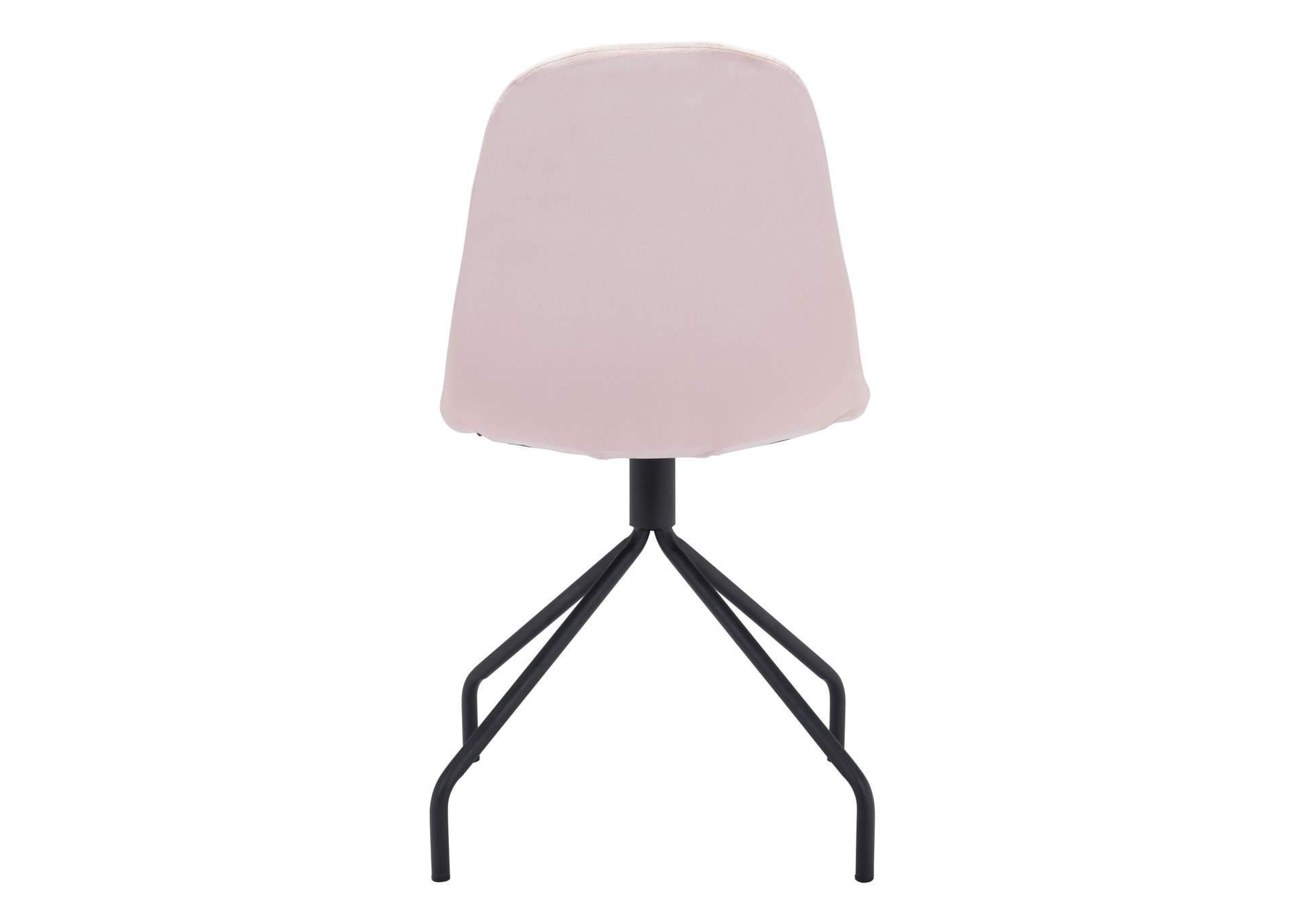 Slope Dining Chair (Set Of 2) Pink,Zuo
