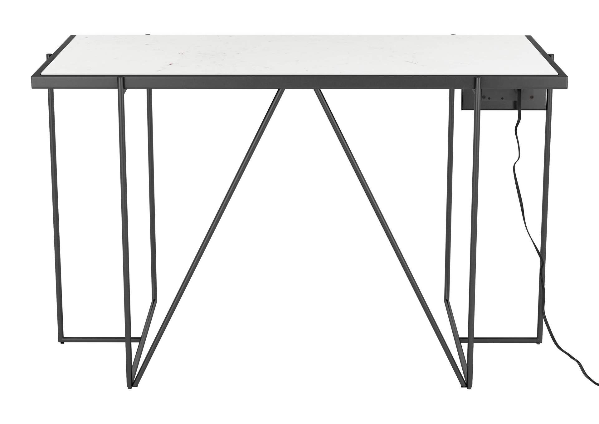 Winslett Marble Desk White & Black,Zuo