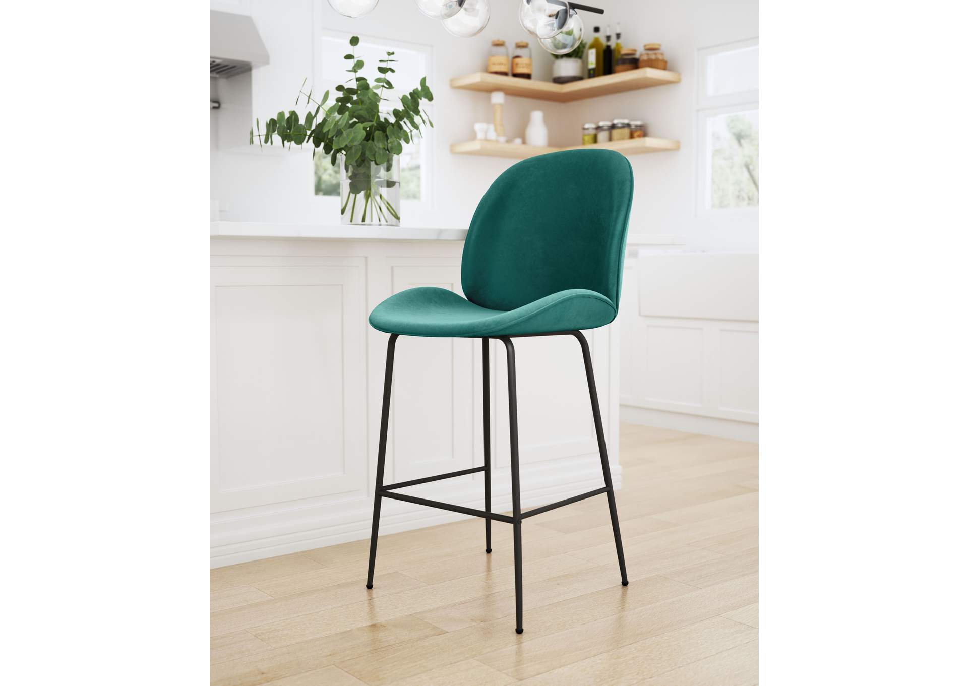 Miles Counter Stool Green,Zuo