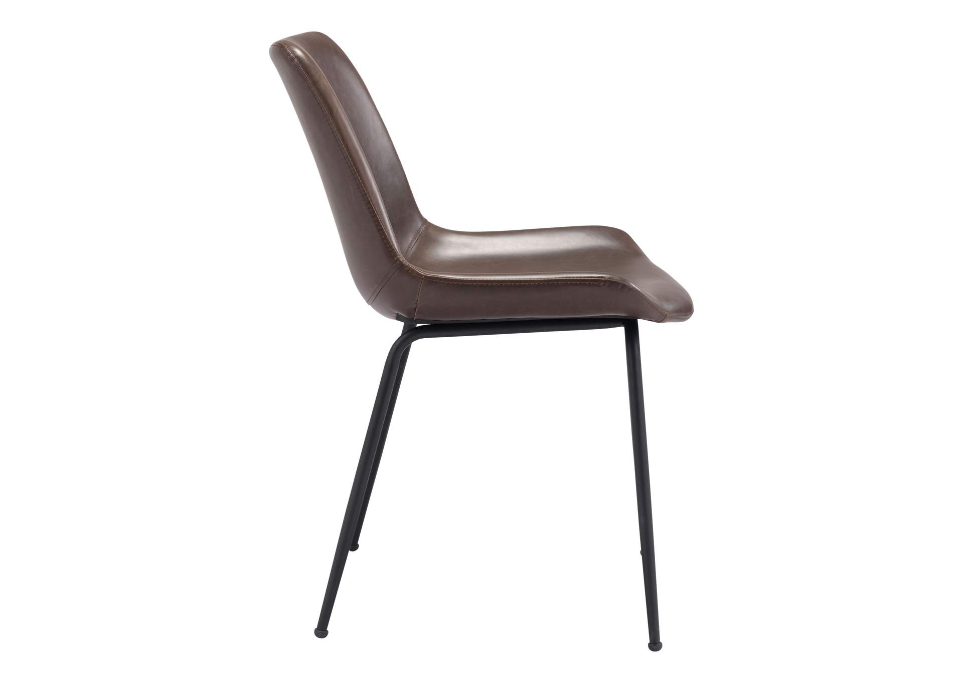 Byron Dining Chair (Set Of 2) Brown,Zuo