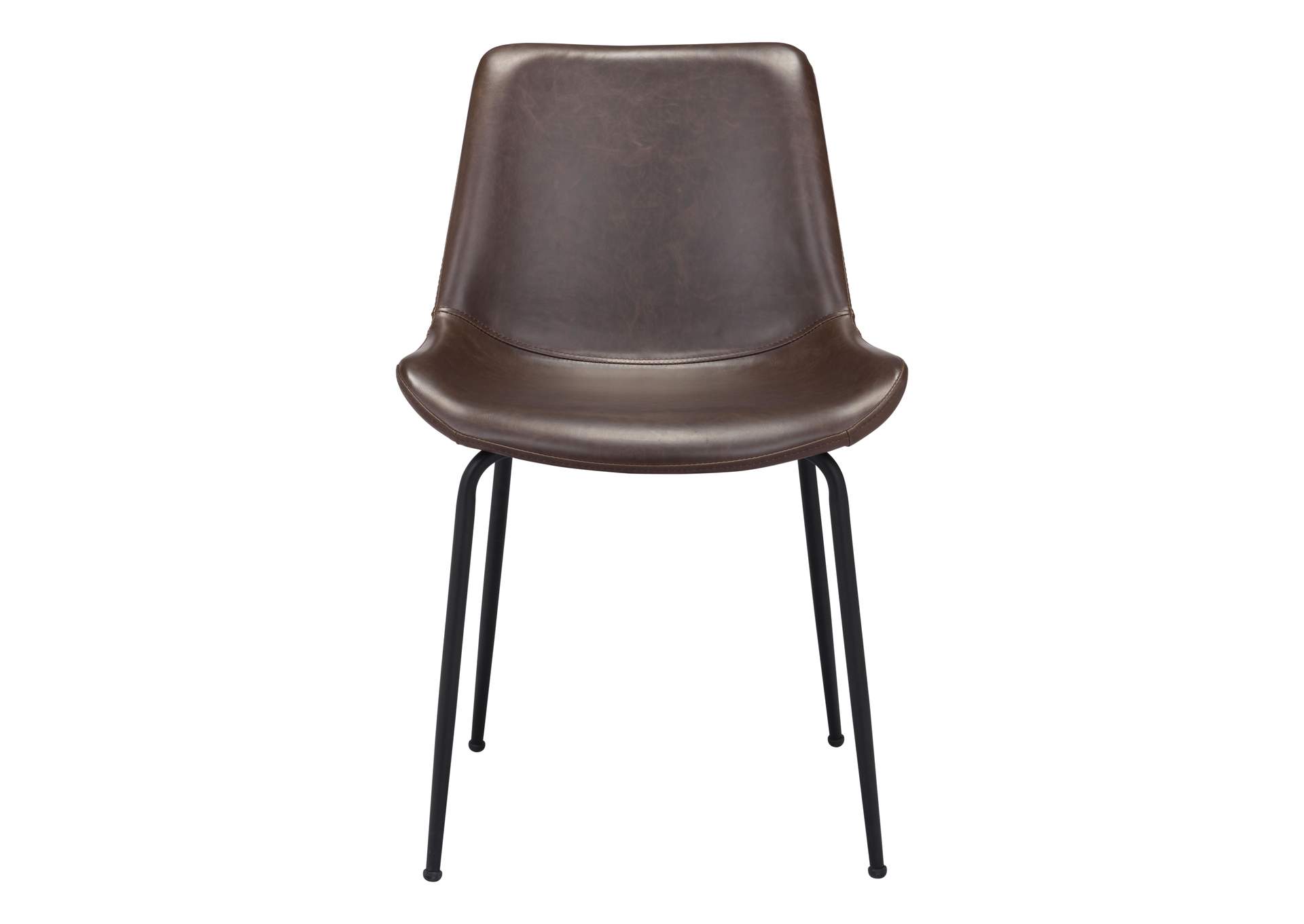 Byron Dining Chair (Set Of 2) Brown,Zuo