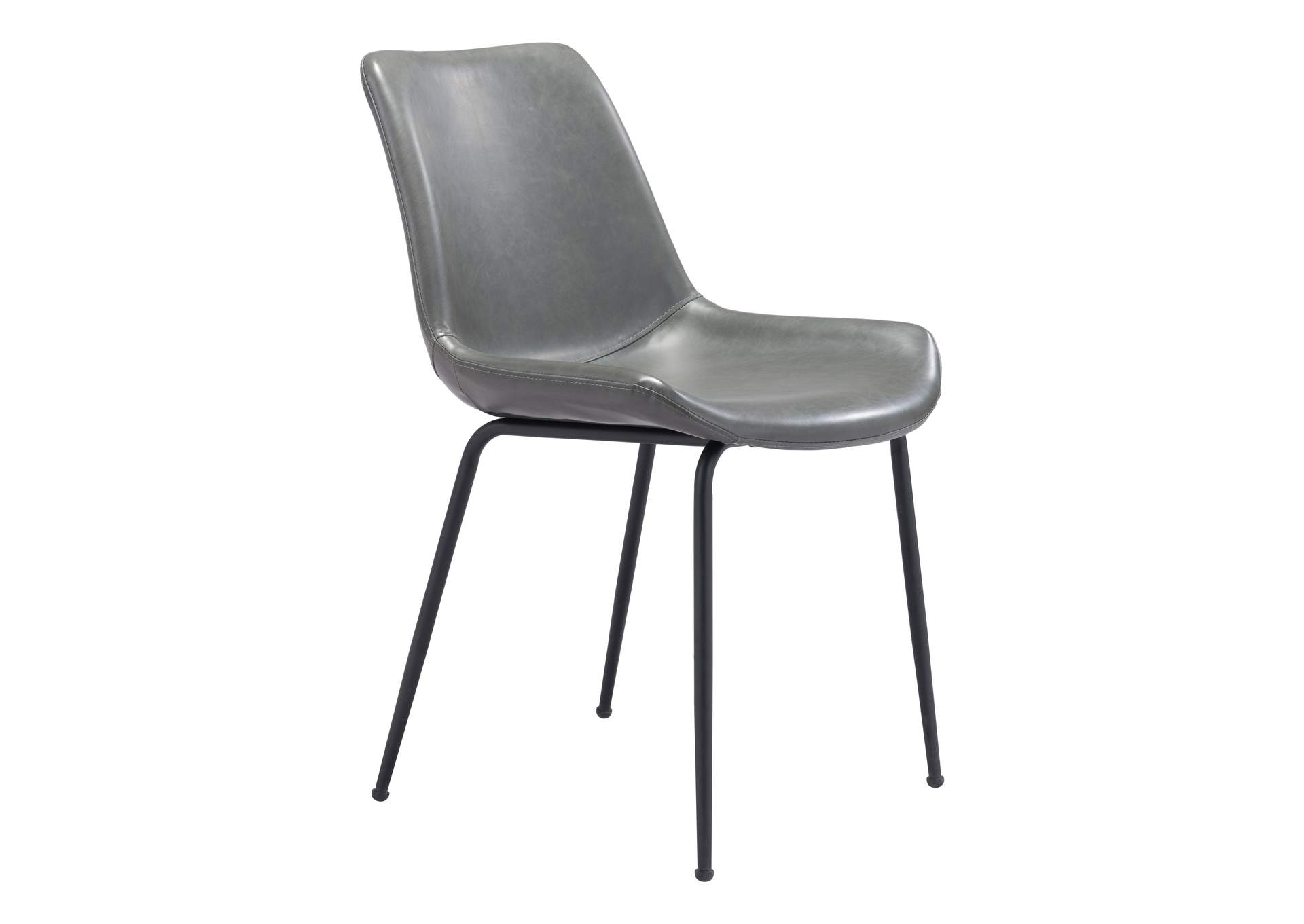 Byron Dining Chair (Set Of 2) Gray,Zuo