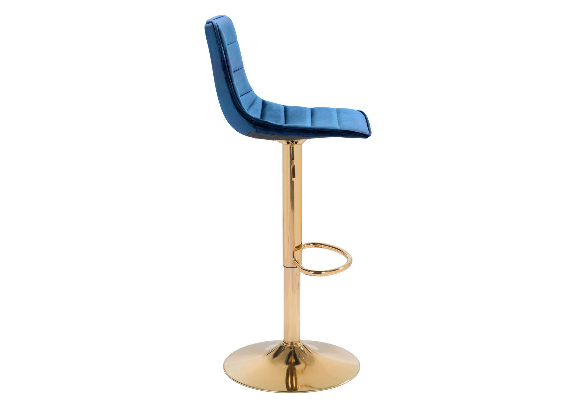 Prima Barstool Dark Blue & Gold,Zuo