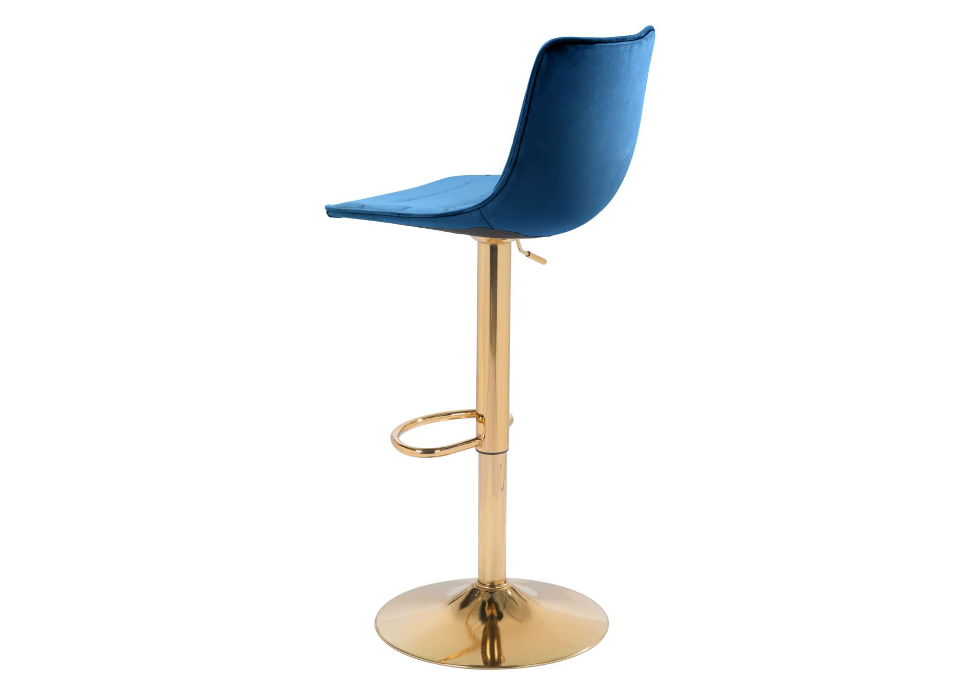 Prima Barstool Dark Blue & Gold,Zuo