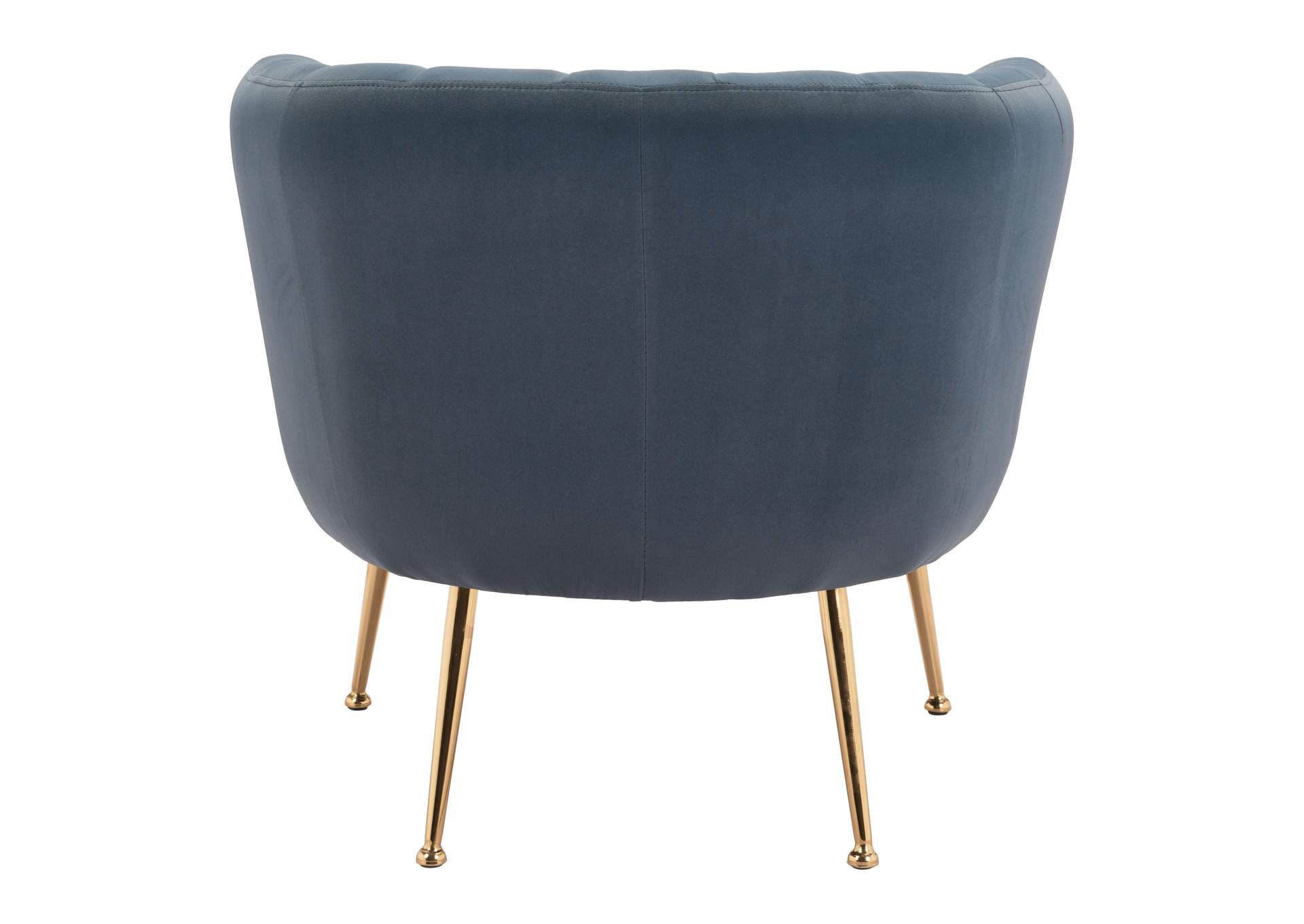 Deco Accent Chair Gray & Gold,Zuo