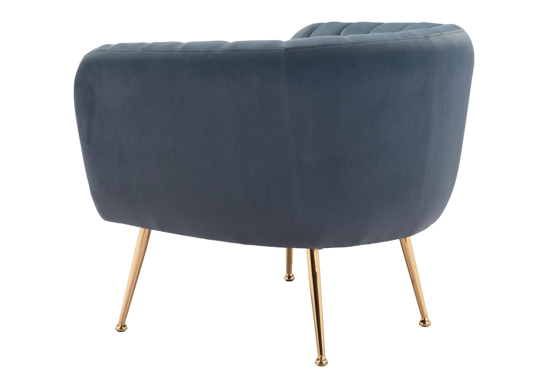 Deco Accent Chair Gray & Gold,Zuo