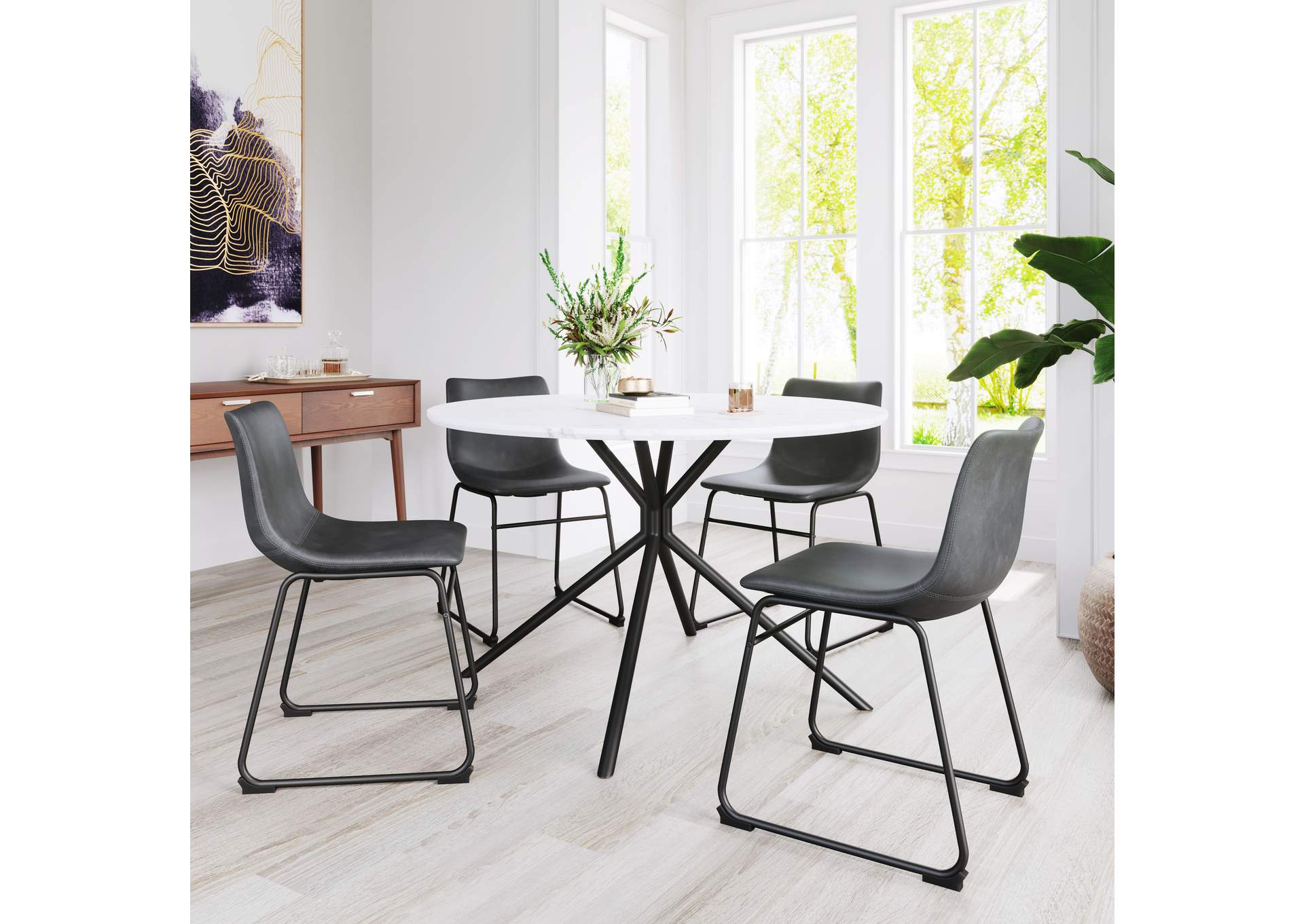 Amiens Dining Table White,Zuo