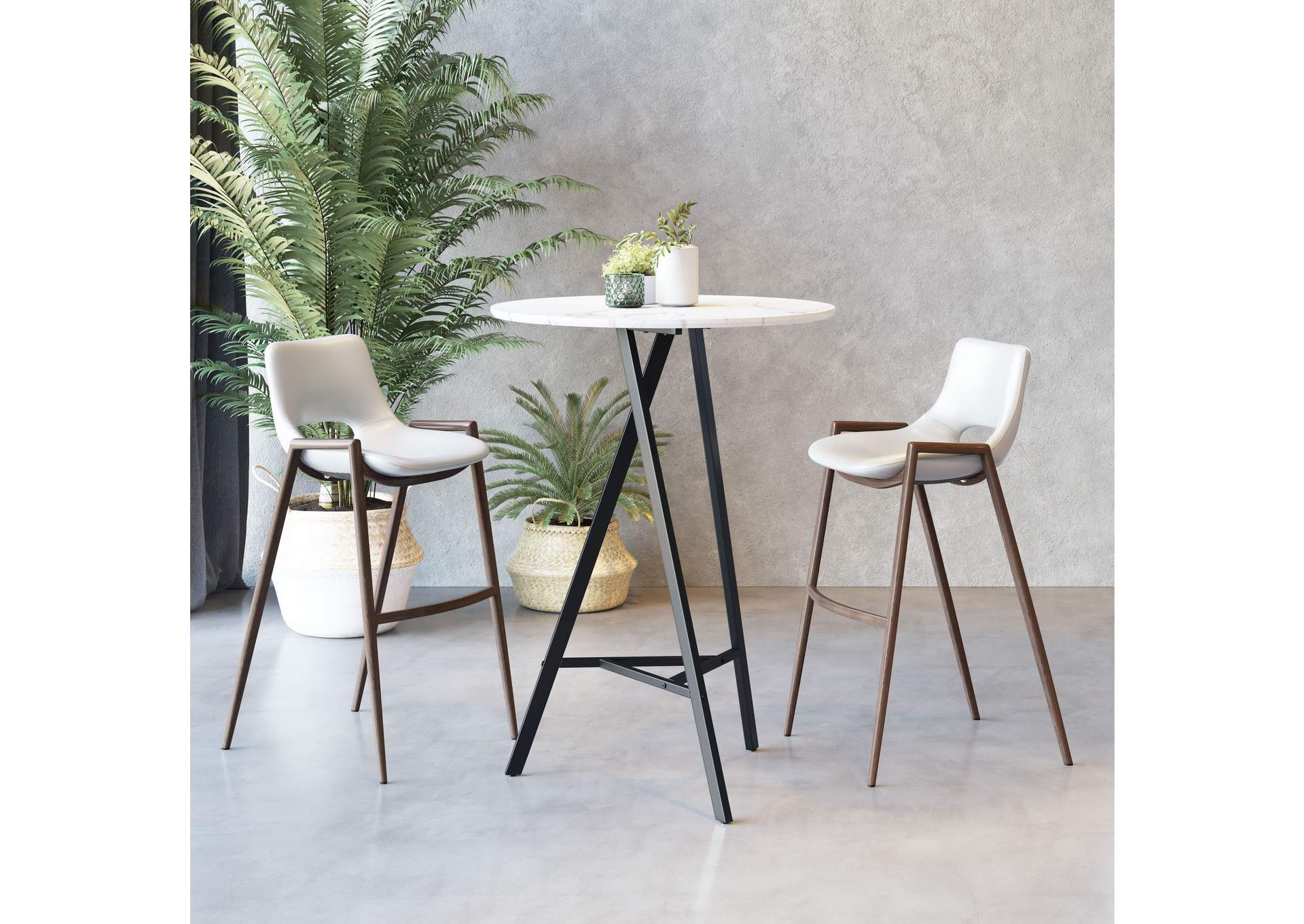 Rouen Bar Table White,Zuo