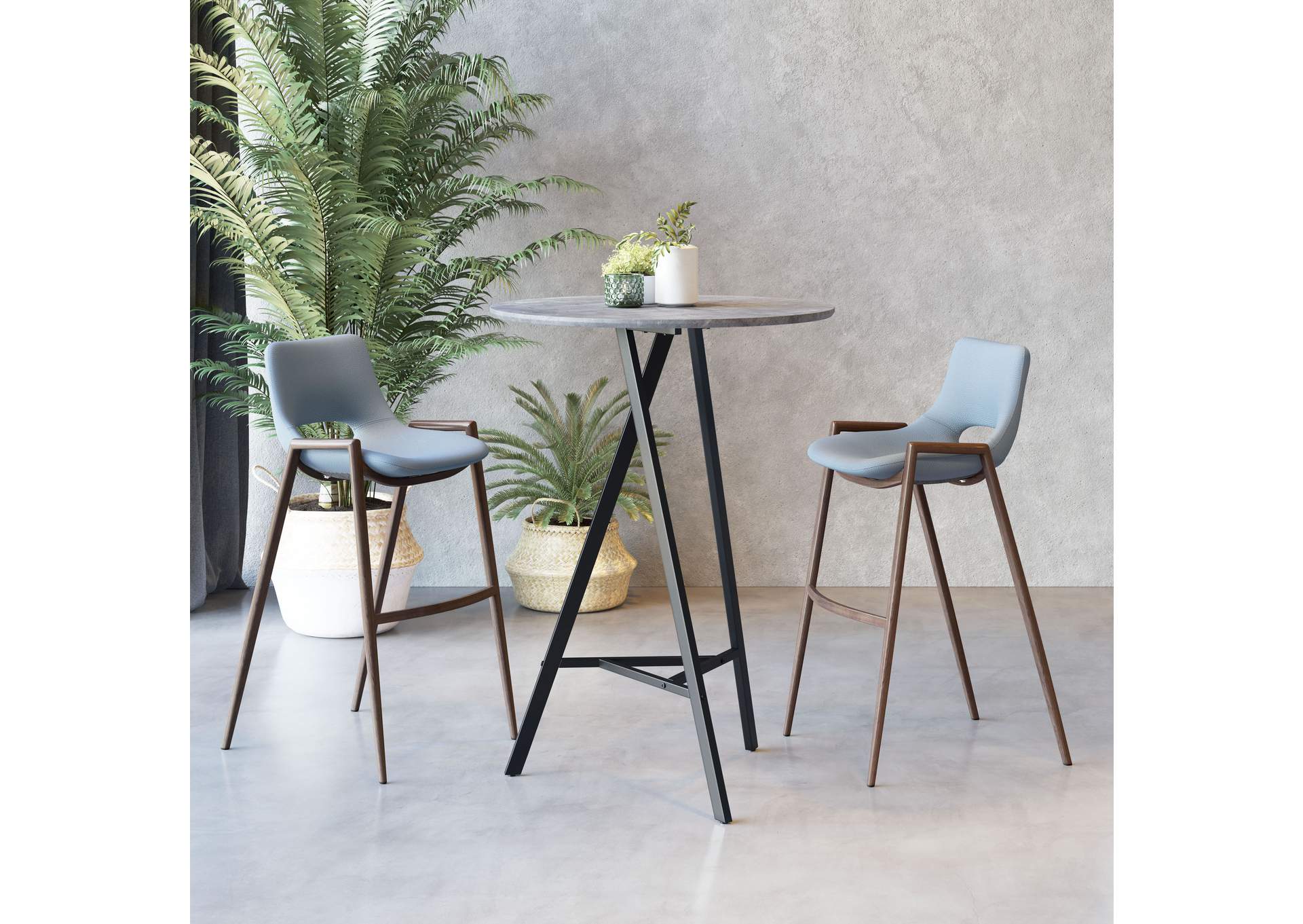 Metz Bar Table Gray,Zuo