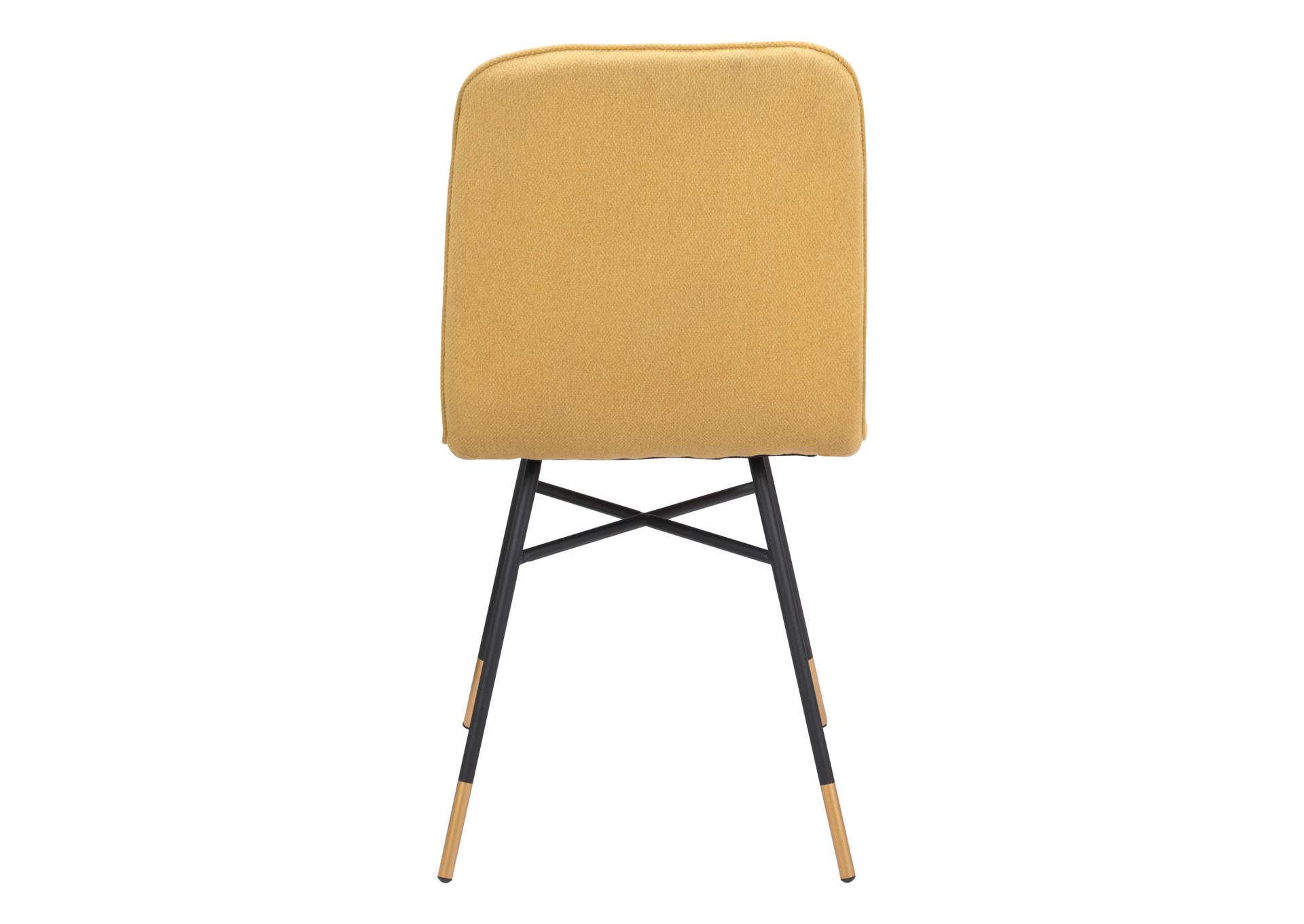 Var Dining Chair (Set Of 2) Yellow,Zuo