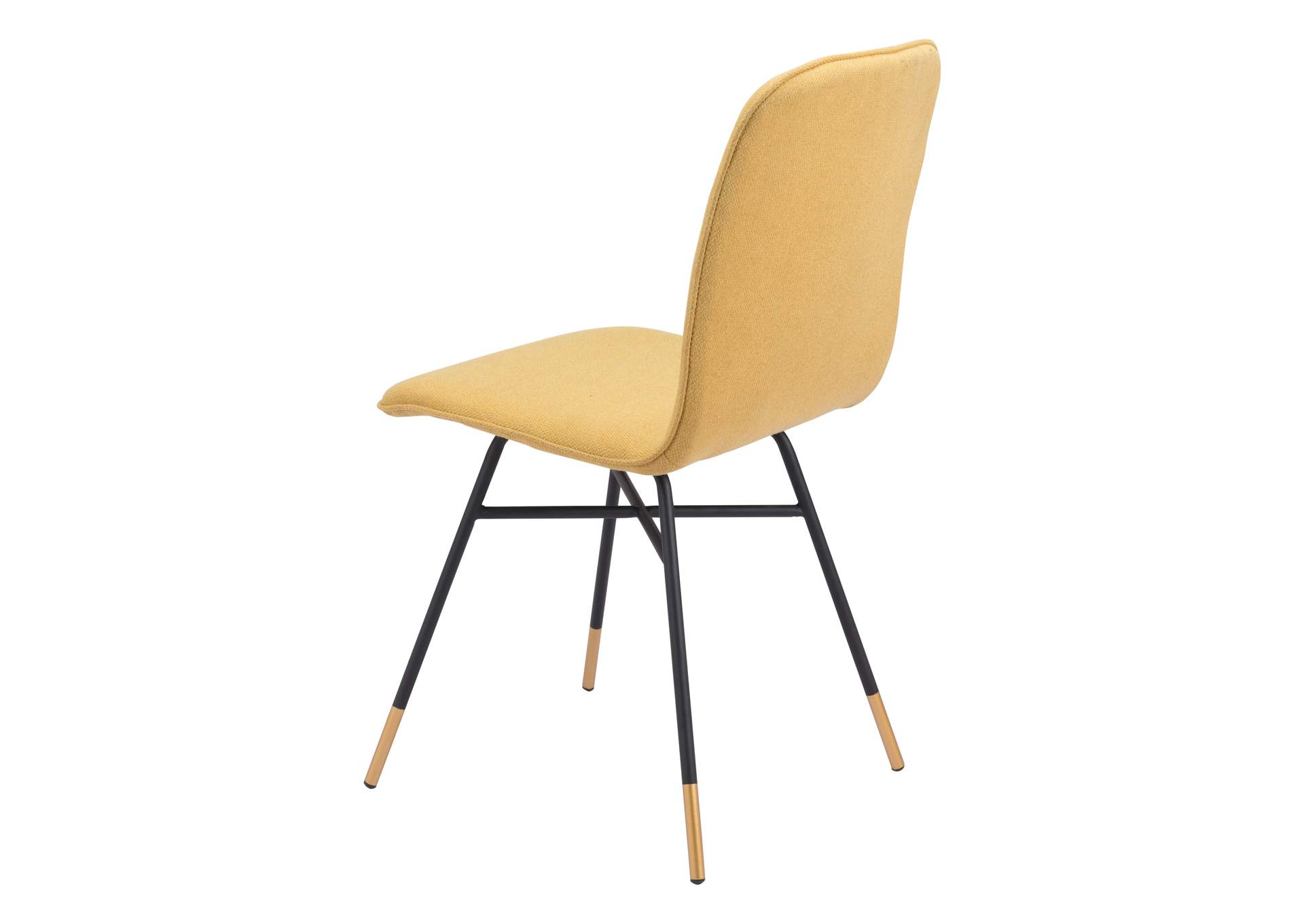 Var Dining Chair (Set Of 2) Yellow,Zuo
