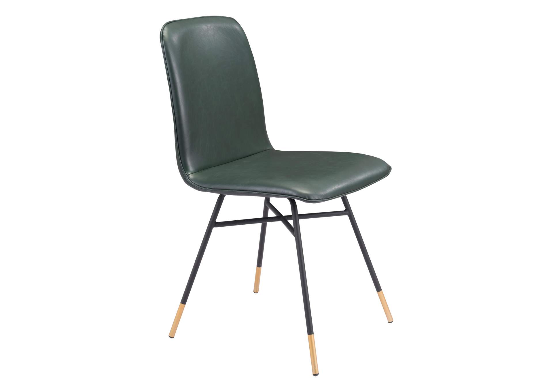 Var Dining Chair (Set Of 2) Green,Zuo
