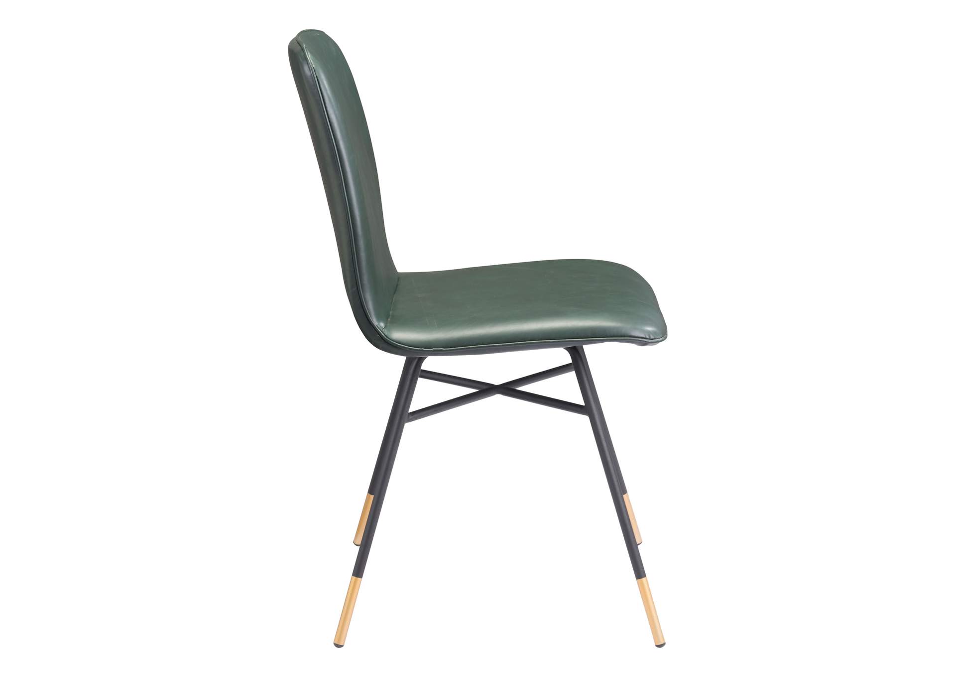 Var Dining Chair (Set Of 2) Green,Zuo
