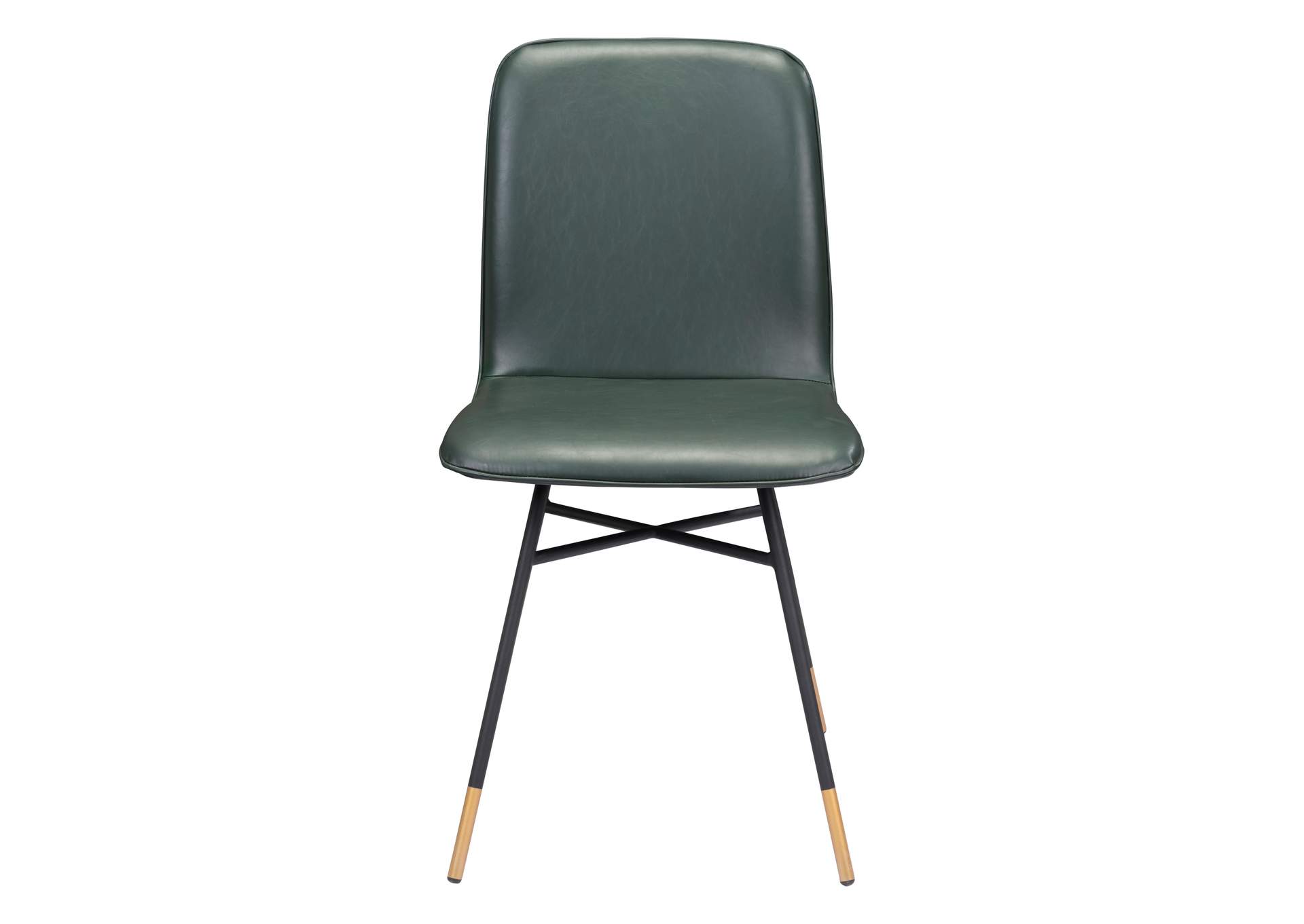 Var Dining Chair (Set Of 2) Green,Zuo
