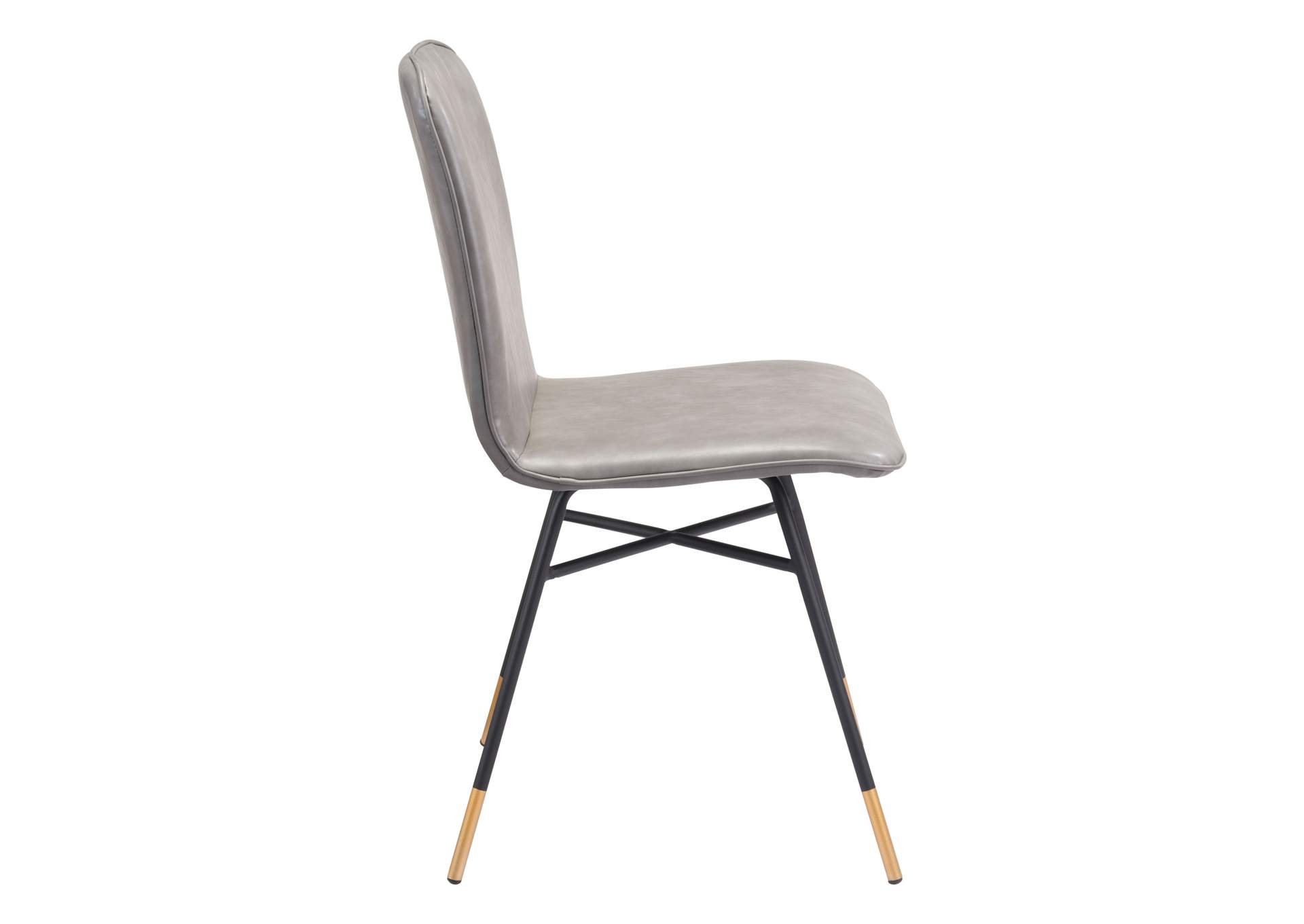 Var Dining Chair (Set Of 2) Gray,Zuo