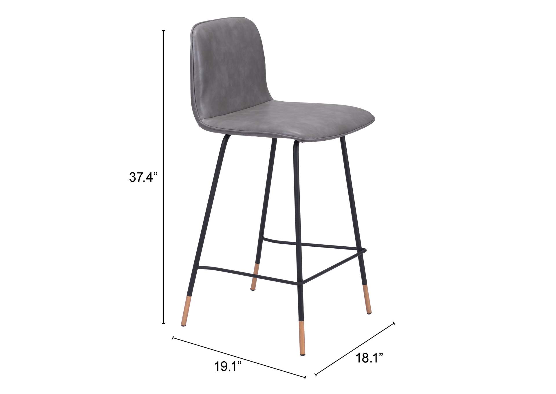 Var Counter Stool Gray,Zuo