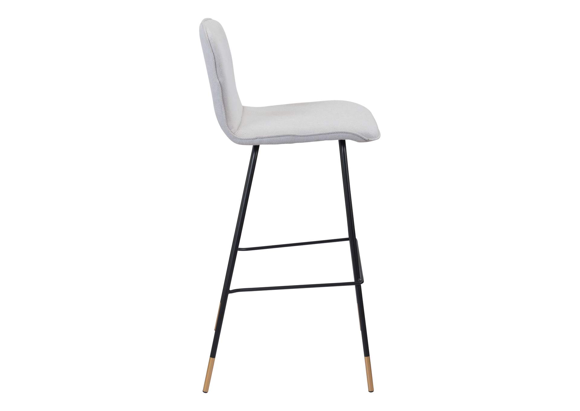 Gironde Barstool Light Gray,Zuo