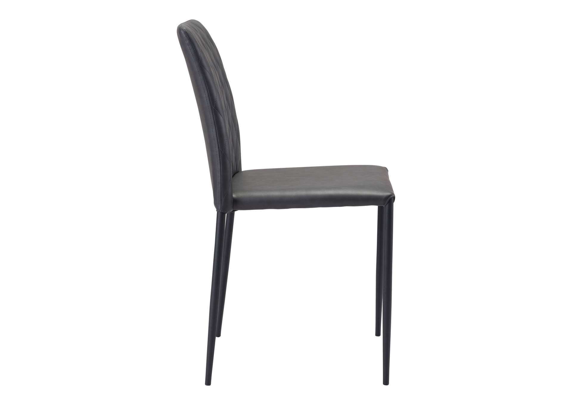 Harve Dining Chair (Set Of 2) Black,Zuo