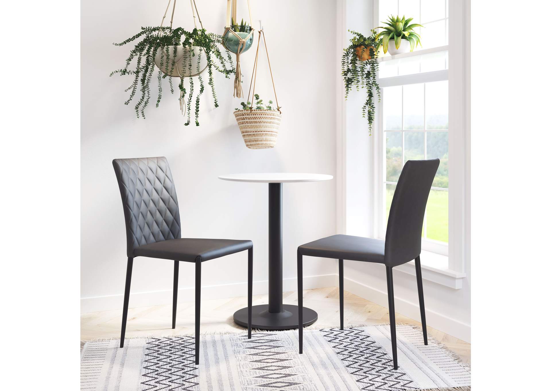 Harve Dining Chair (Set Of 2) Black,Zuo