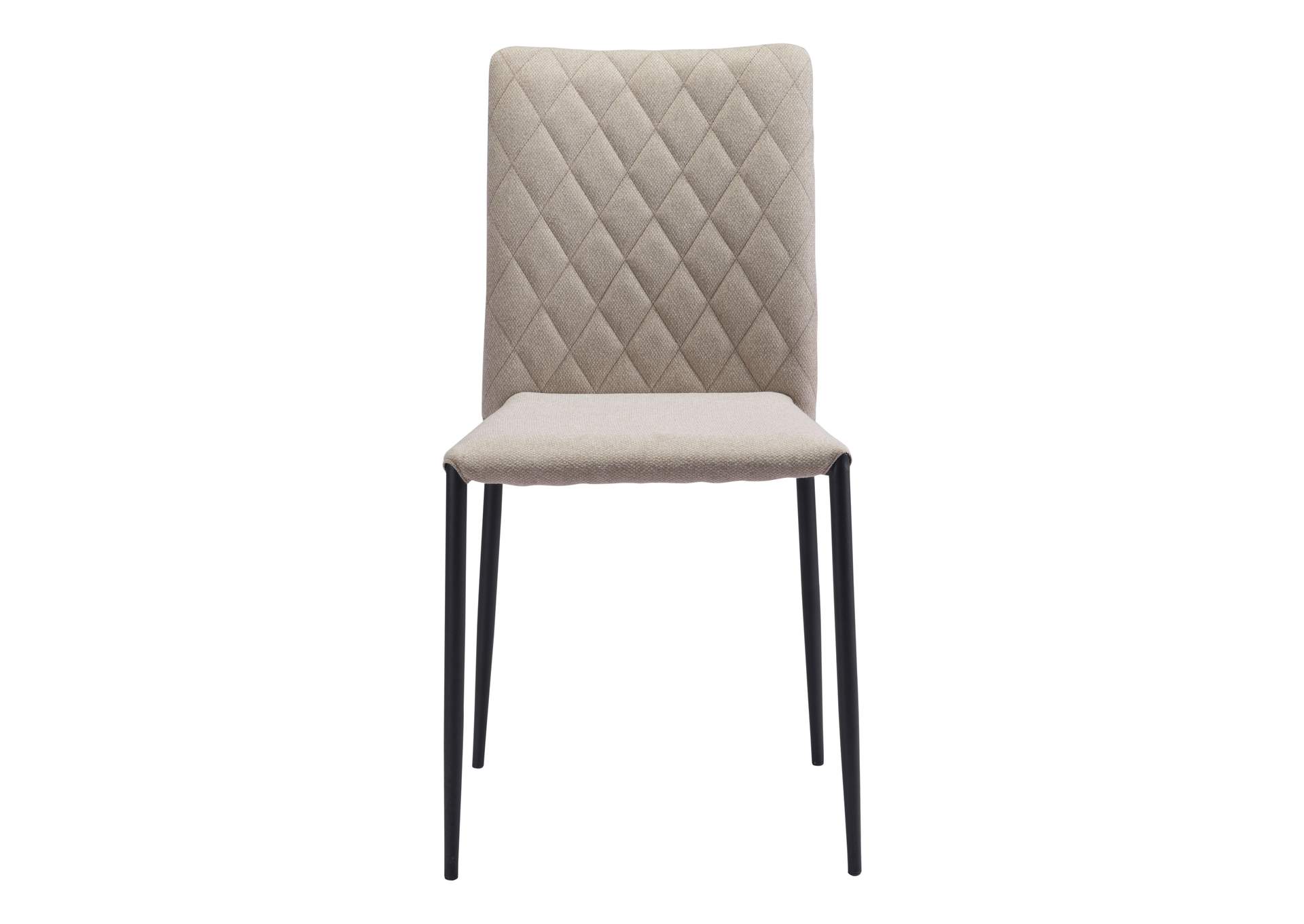 Harve Dining Chair (Set Of 2) Beige,Zuo