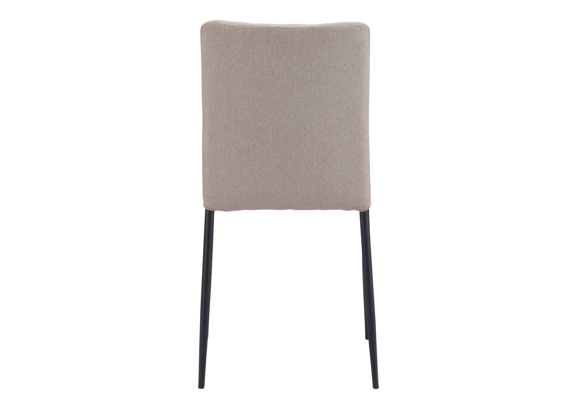 Harve Dining Chair (Set Of 2) Beige,Zuo