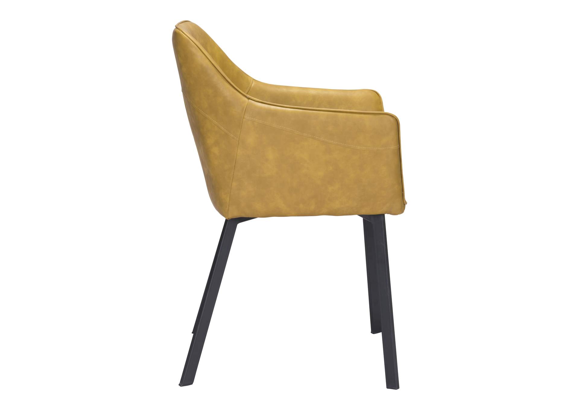 Loiret Dining Chair (Set Of 2) Yellow,Zuo