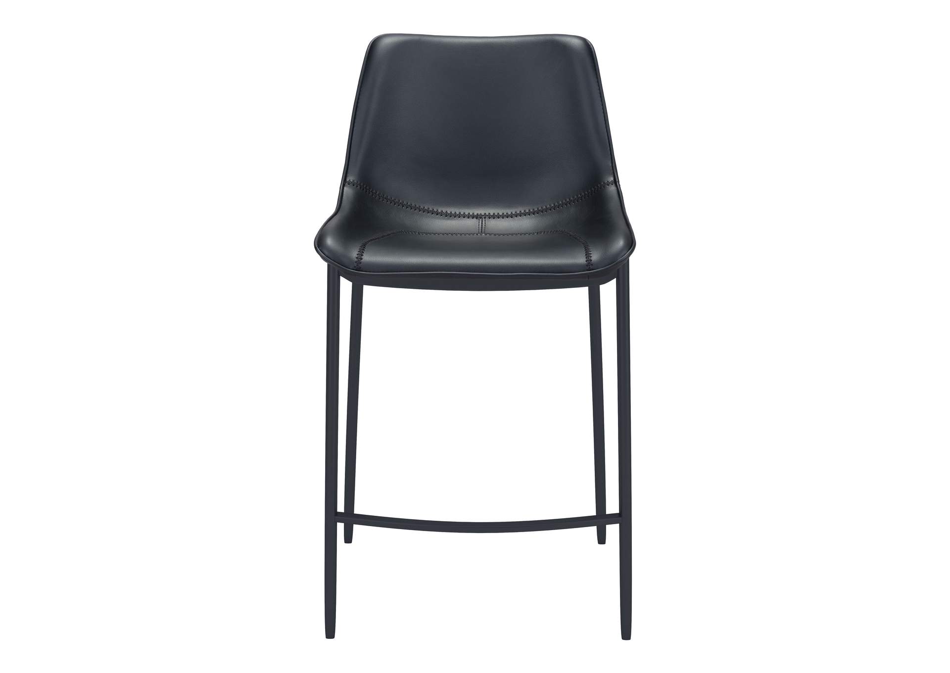 Magnus Barstool (Set Of 2) Black,Zuo