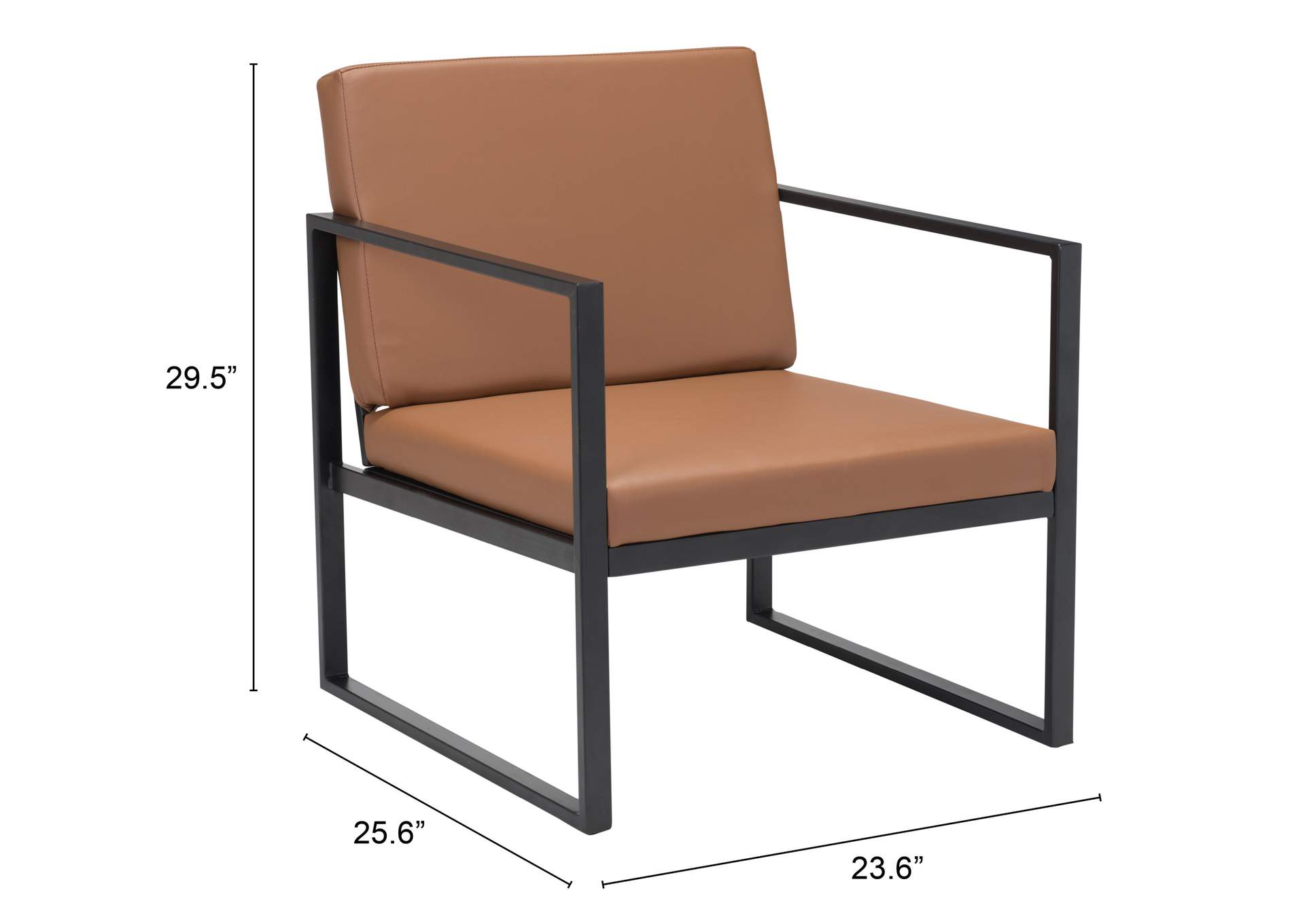 Claremont Arm Chair Brown,Zuo