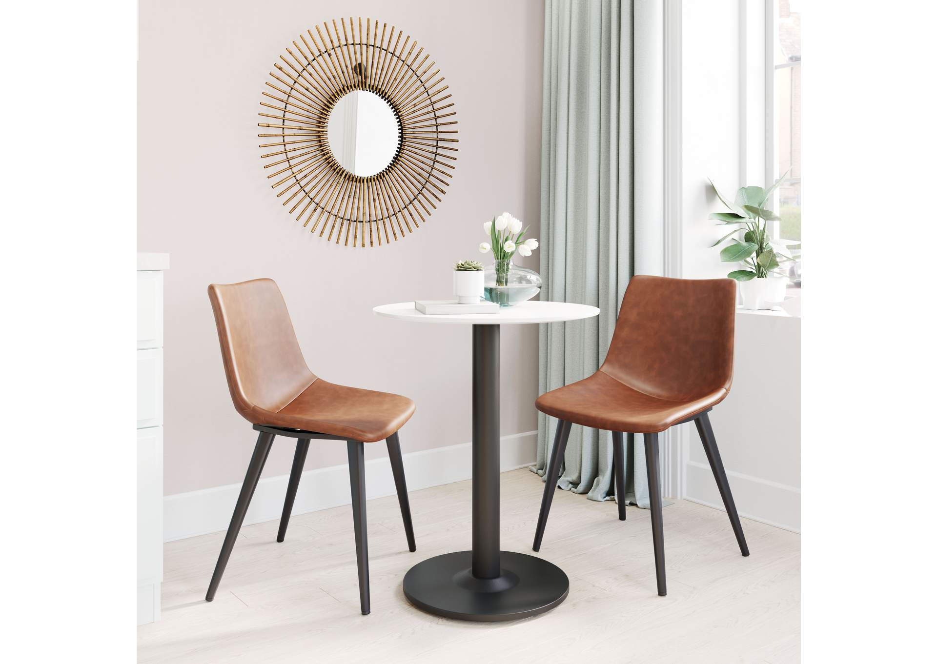 Daniel Dining Chair (Set Of 2) Vintage Brown,Zuo