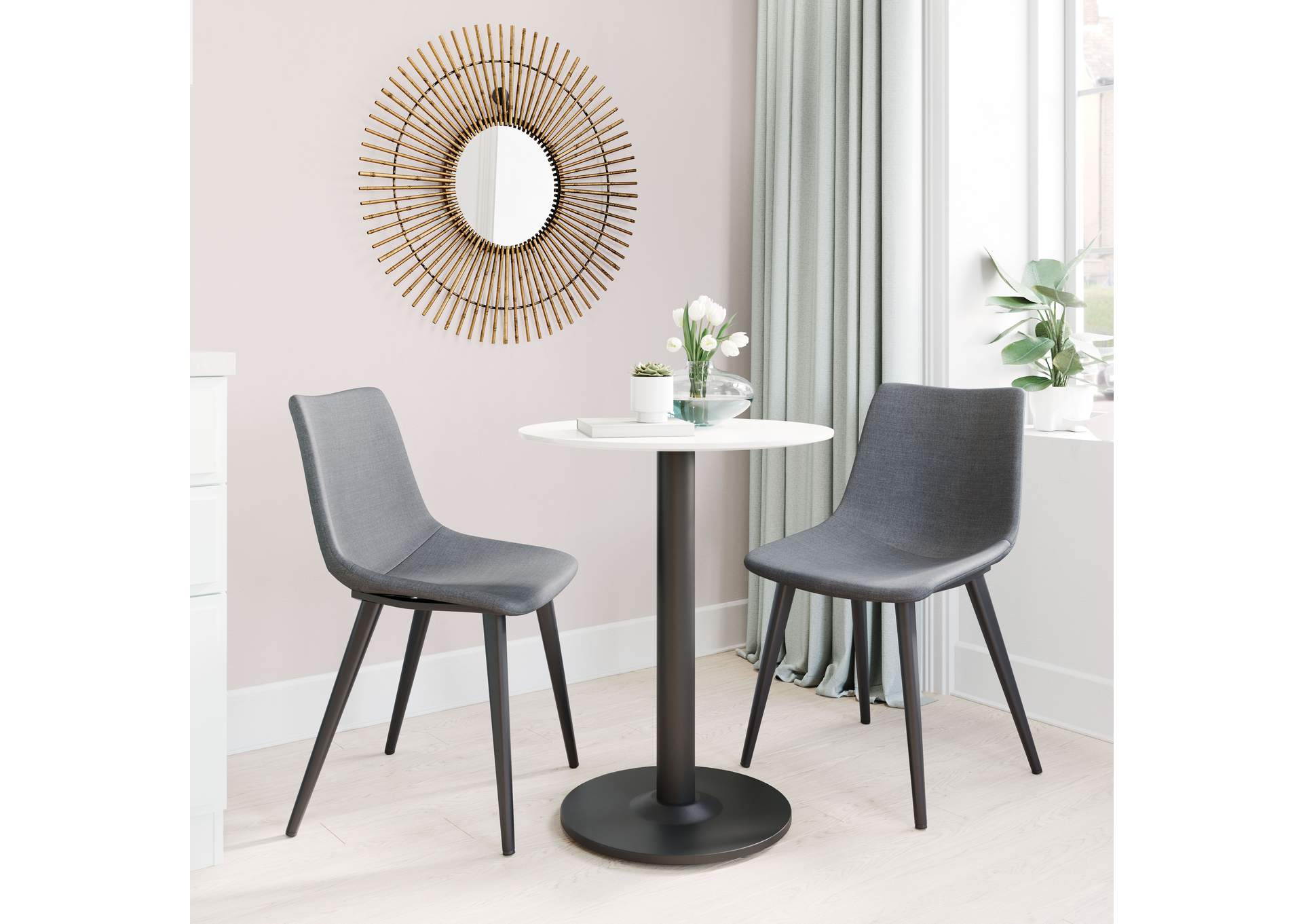 Daniel Dining Chair (Set Of 2) Gray,Zuo