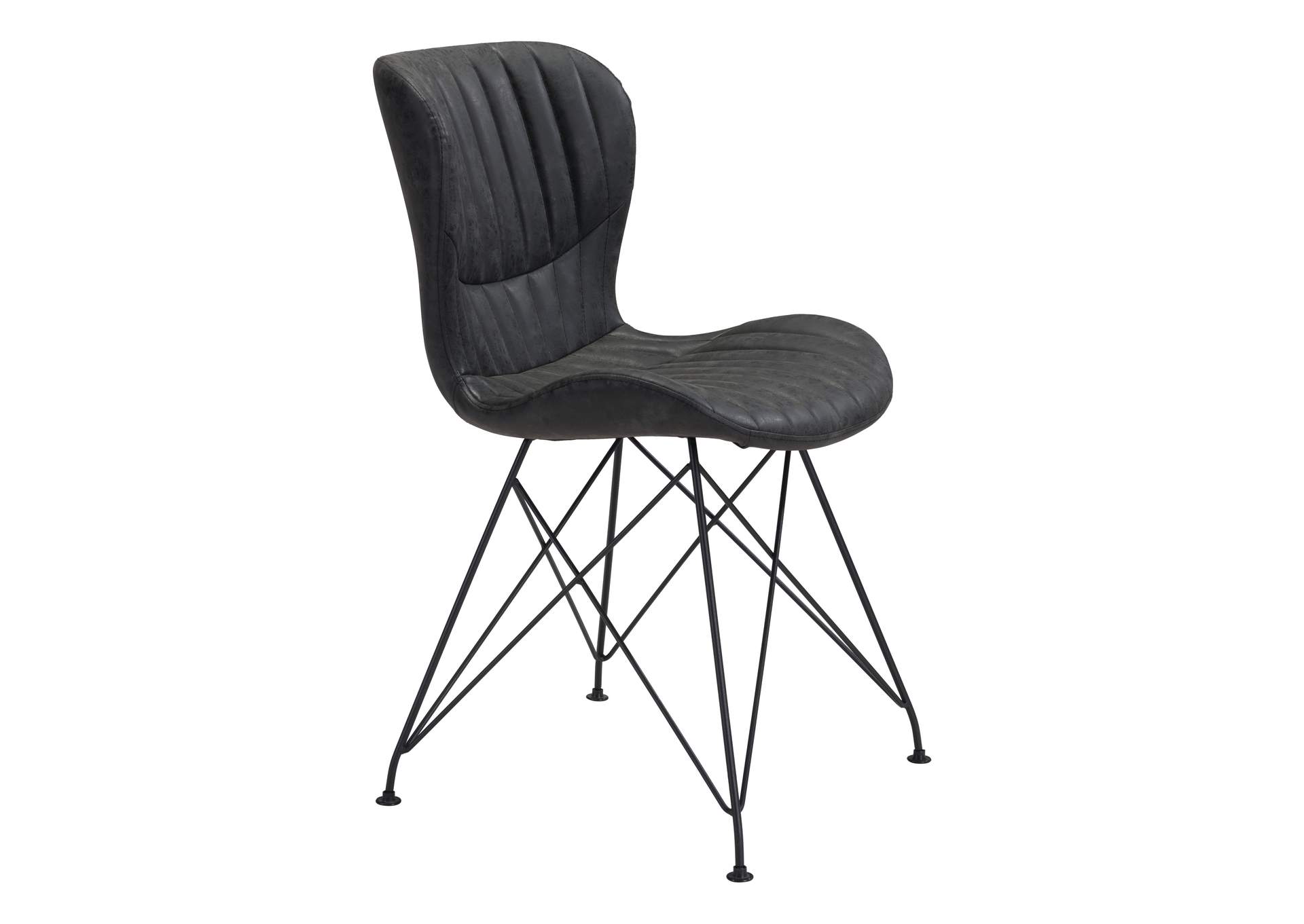 Gabby Dining Chair (Set Of 2) Vintage Black,Zuo