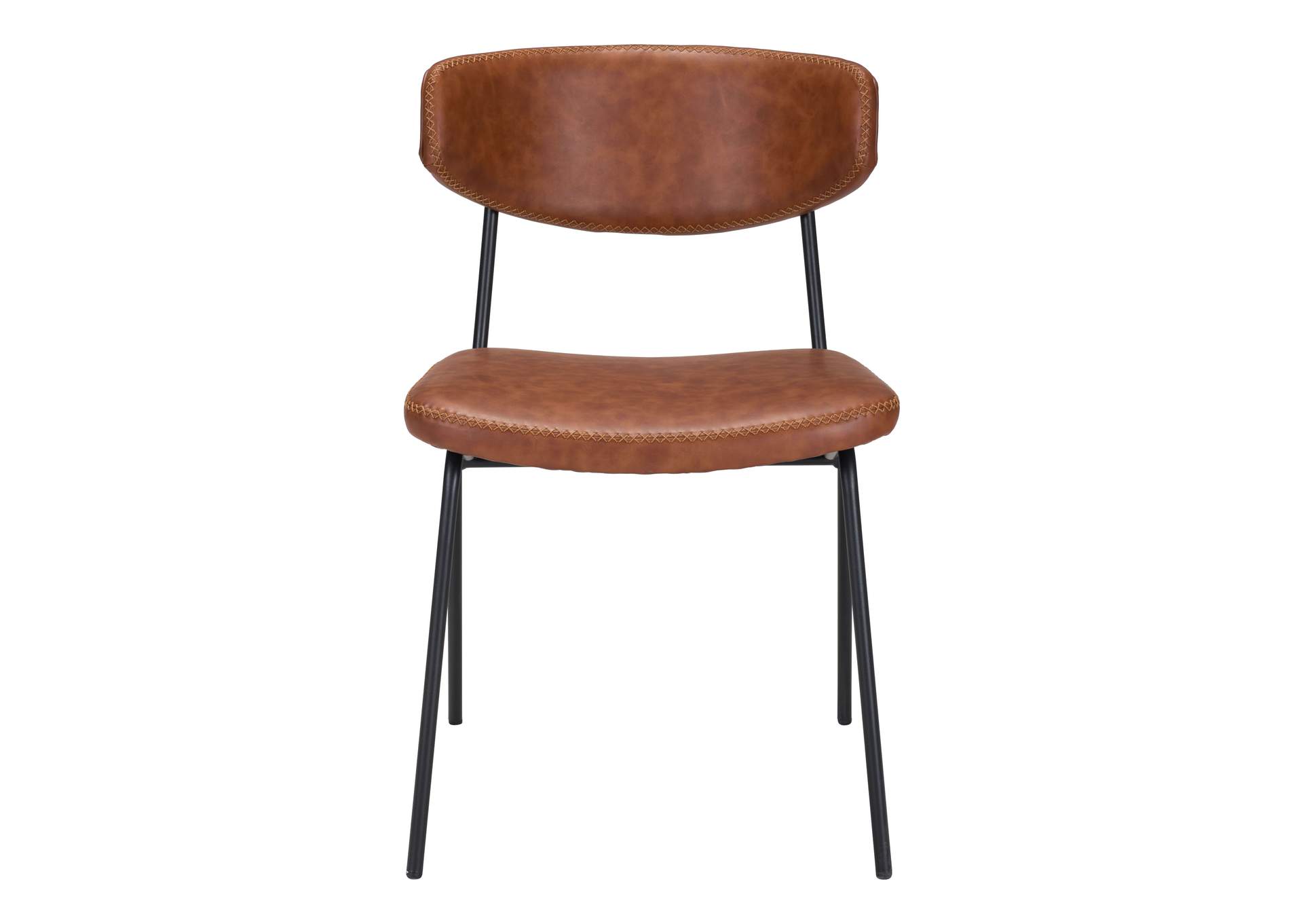 Ellen Dining Chair (Set Of 2) Vintage Brown,Zuo