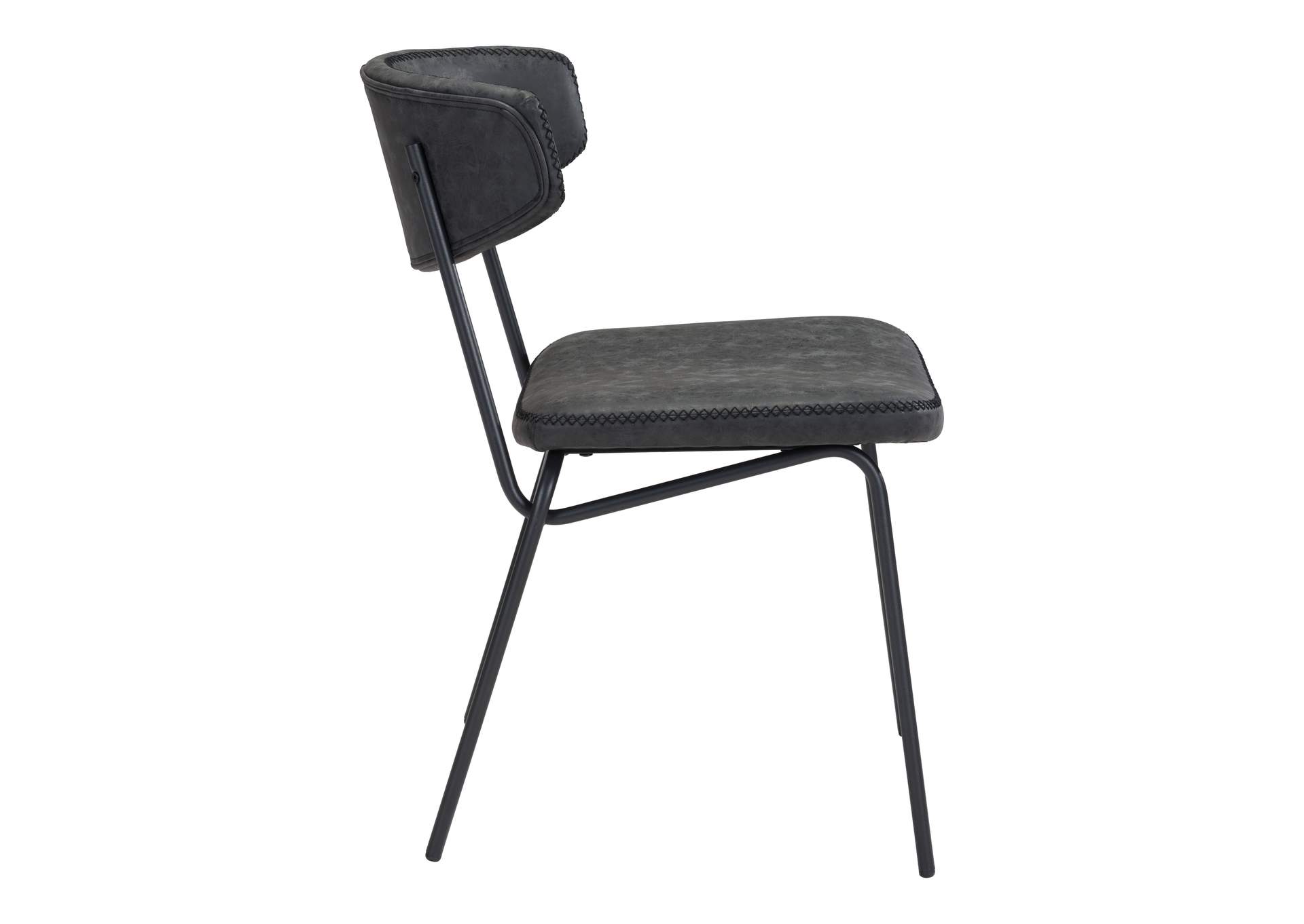 Ellen Dining Chair (Set Of 2) Vintage Black,Zuo
