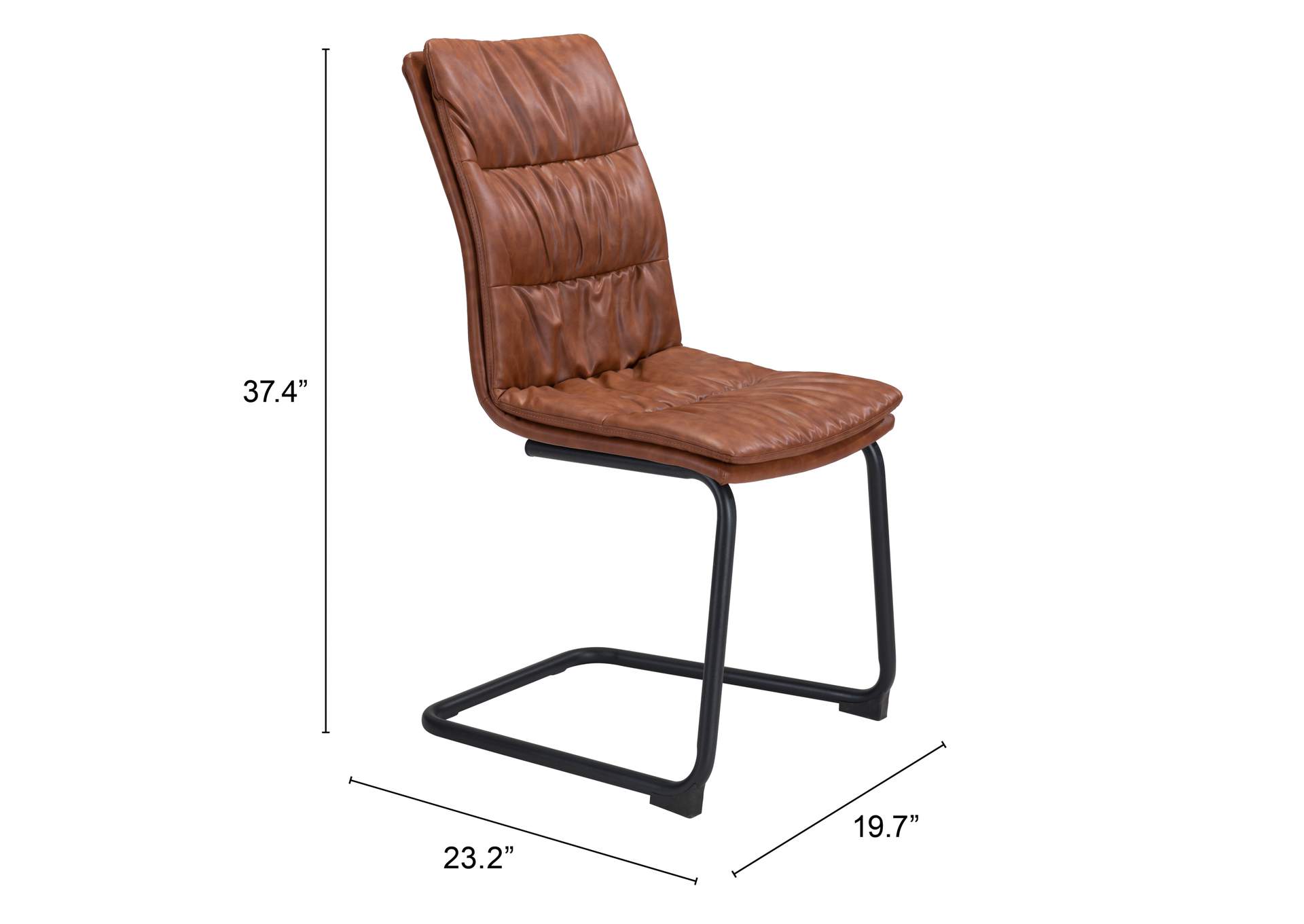 Sharon Dining Chair (Set Of 2) Vintage Brown,Zuo