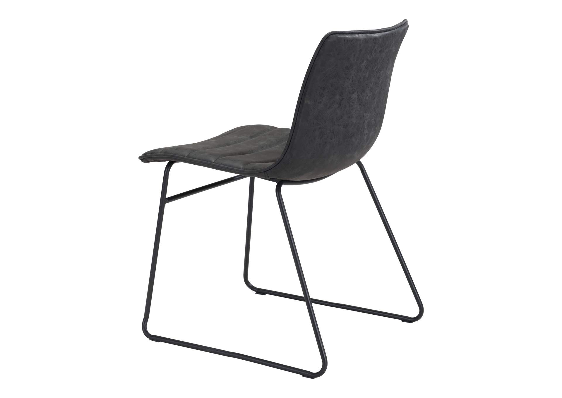 Jack Dining Chair (Set Of 2) Vintage Black,Zuo