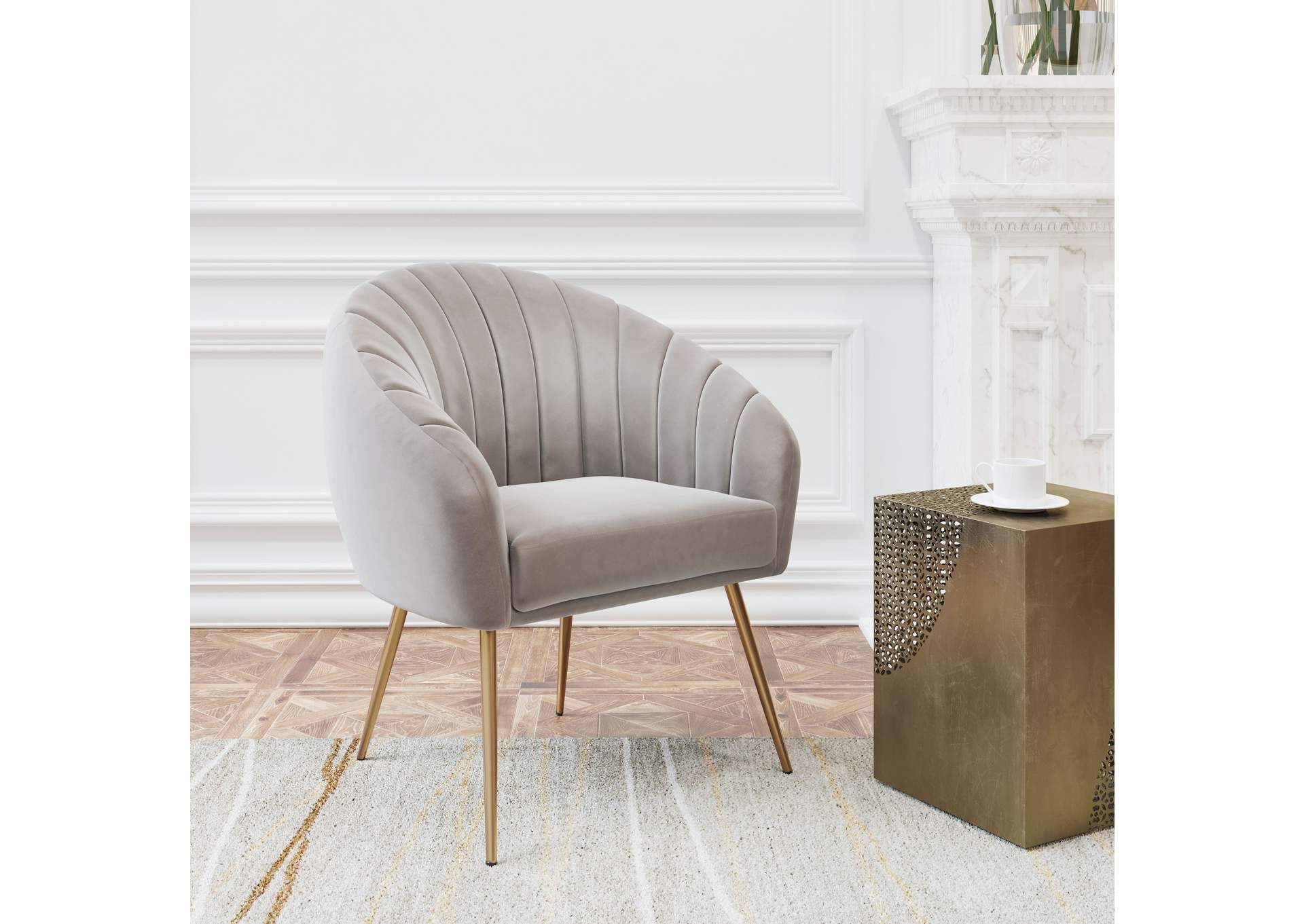 Max Accent Chair Gray,Zuo