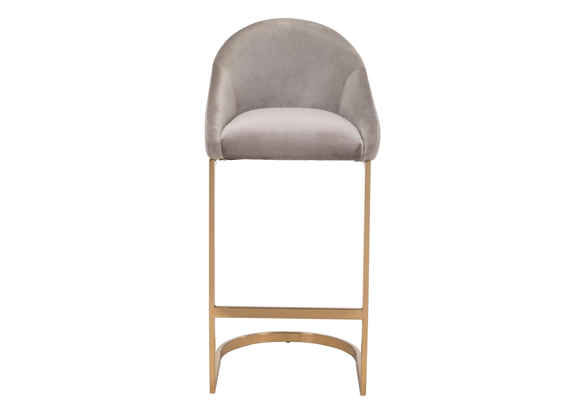 Scott Barstool Gray & Gold,Zuo
