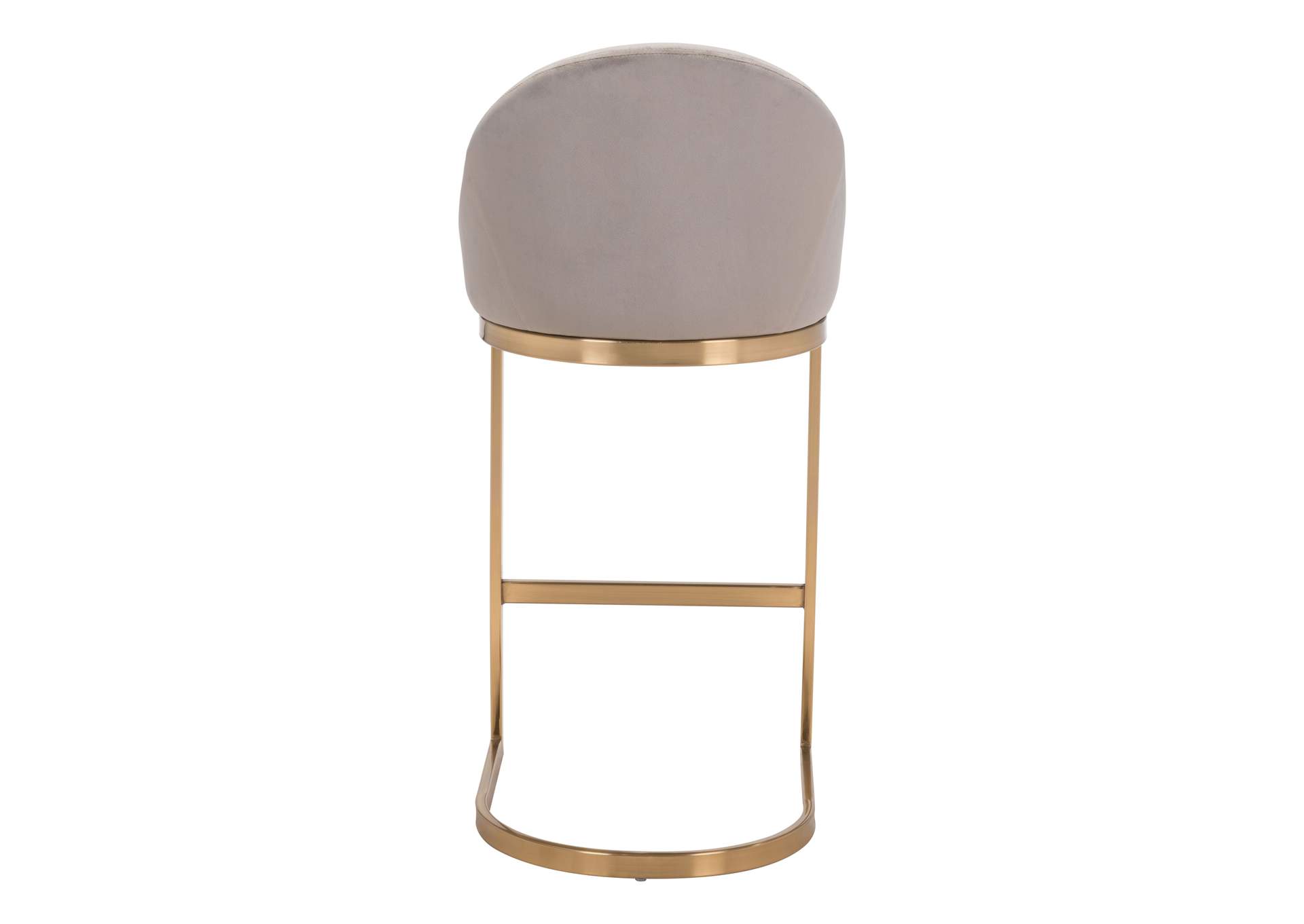 Scott Barstool Gray & Gold,Zuo