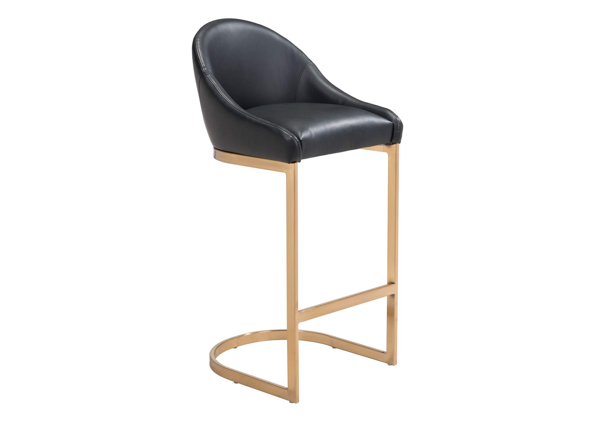 Scott Barstool Black & Gold,Zuo
