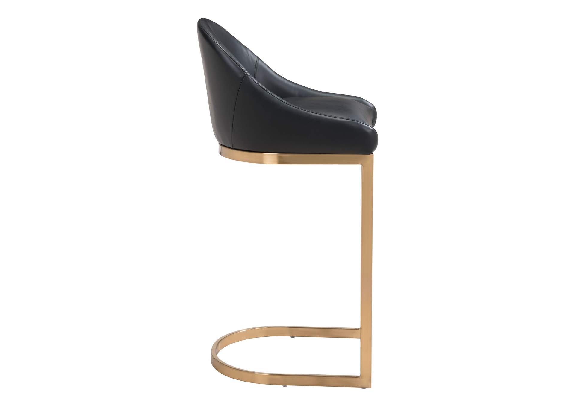 Scott Barstool Black & Gold,Zuo