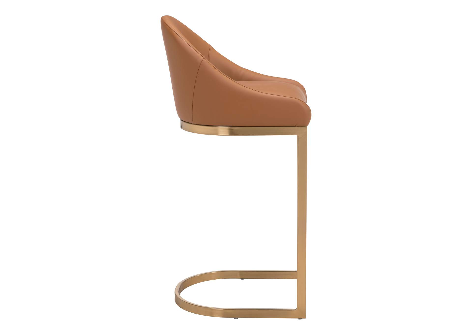 Scott Barstool Tan & Gold,Zuo