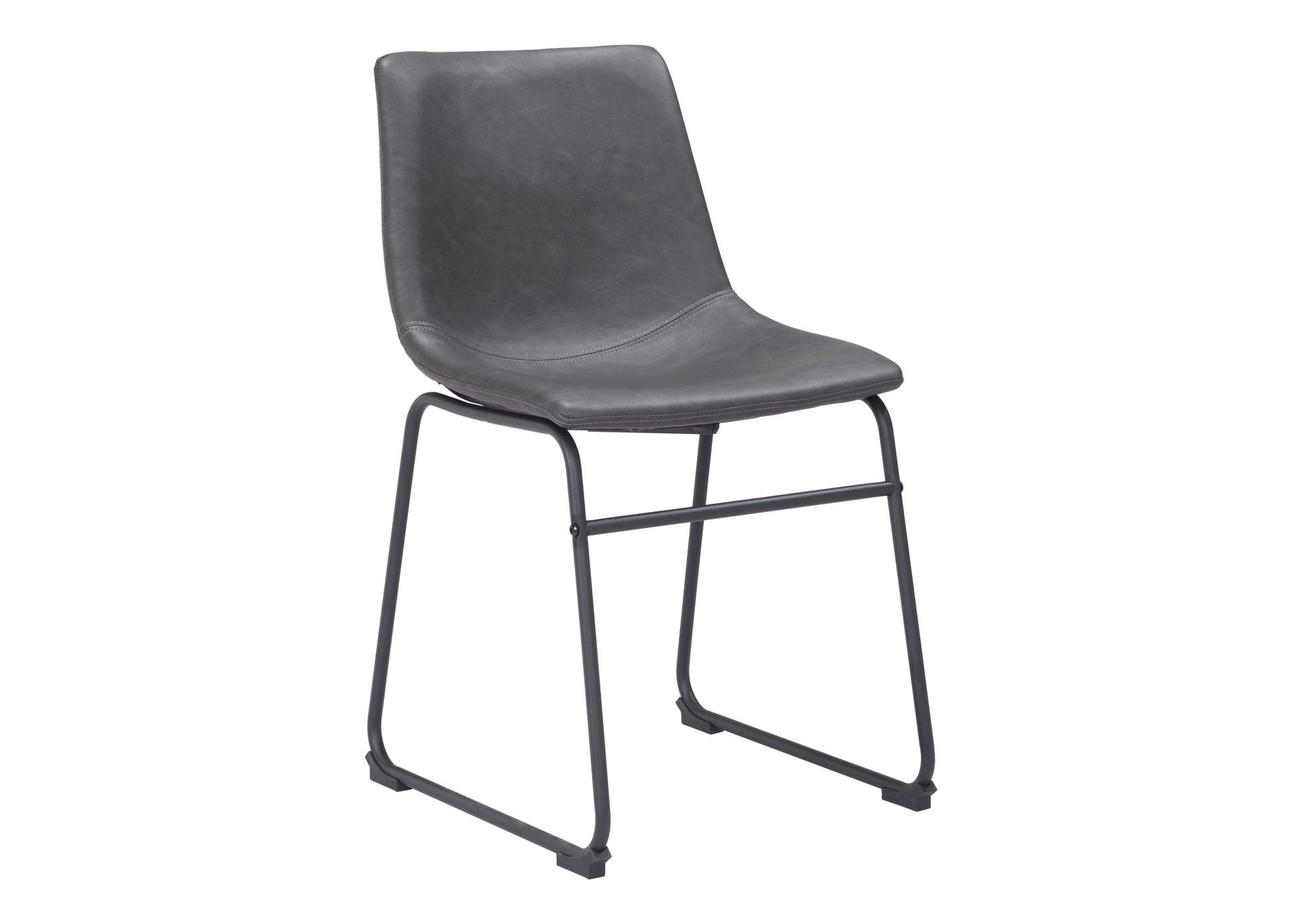 Smart Dining Chair (Set Of 2) Charcoal,Zuo