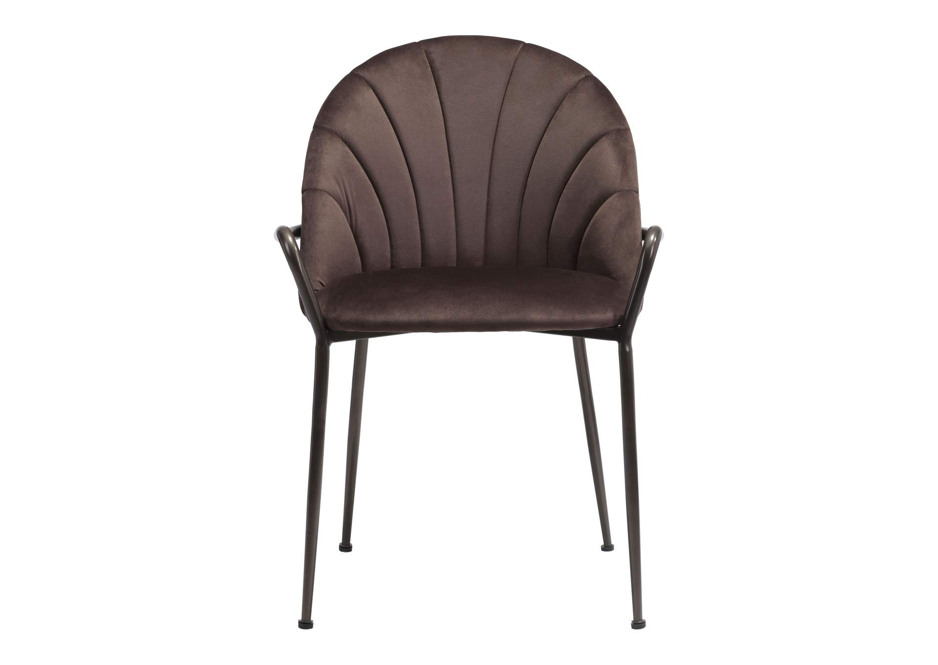 Kurt Dining Chair (Set Of 2) Dark Brown,Zuo