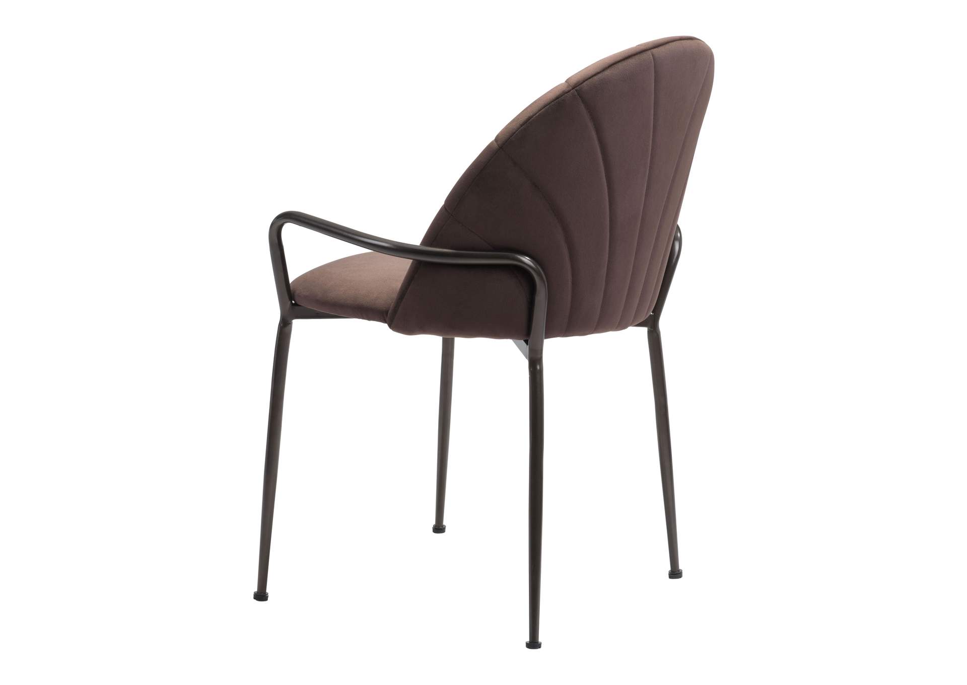 Kurt Dining Chair (Set Of 2) Dark Brown,Zuo