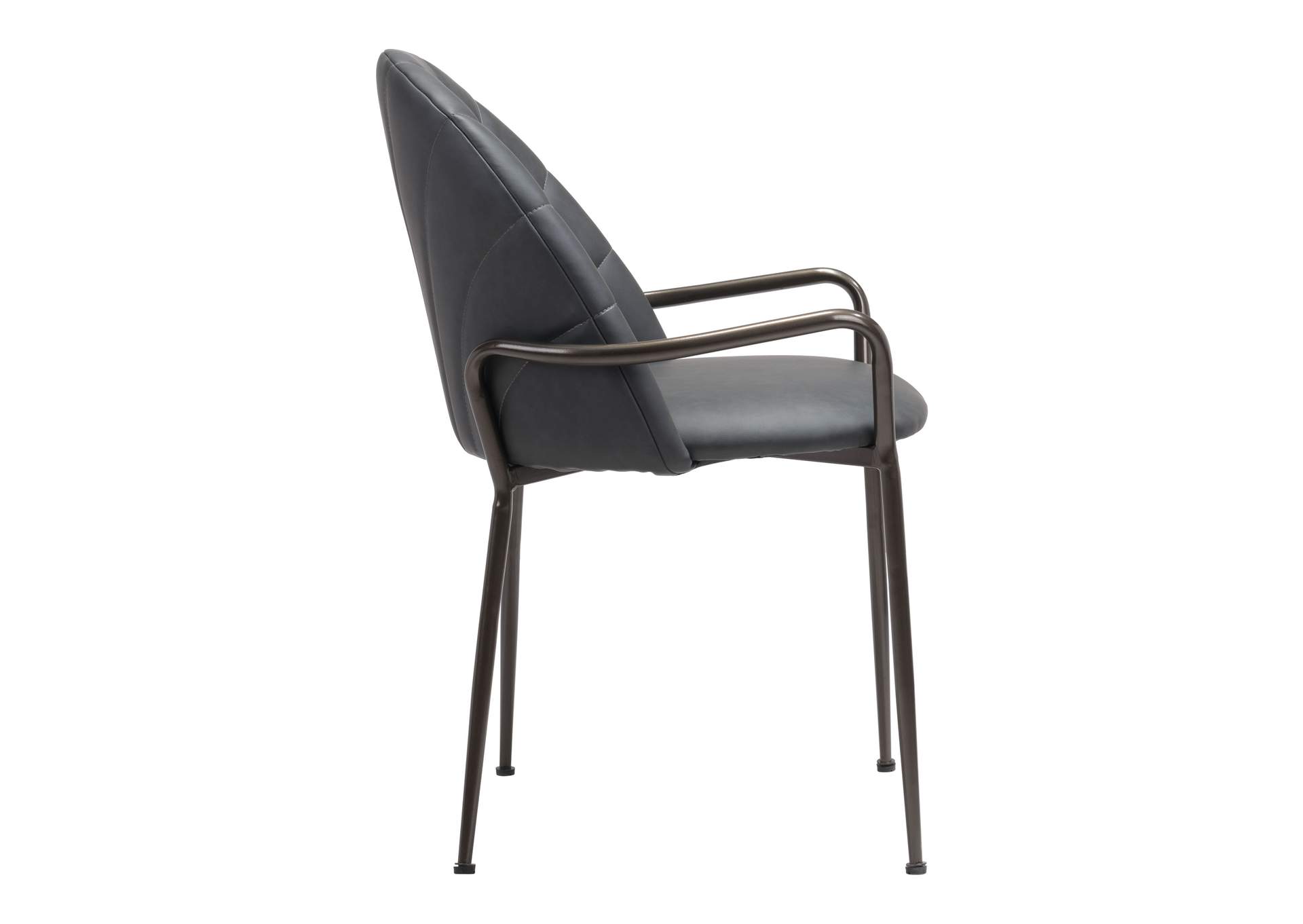 Kurt Dining Chair (Set Of 2) Gray,Zuo
