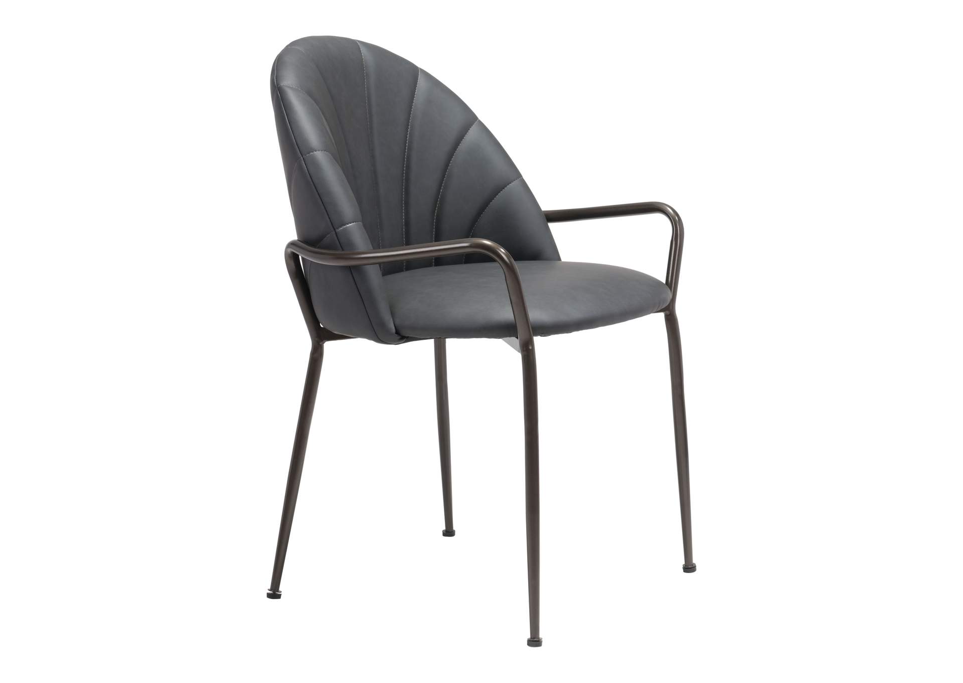 Kurt Dining Chair (Set Of 2) Gray,Zuo