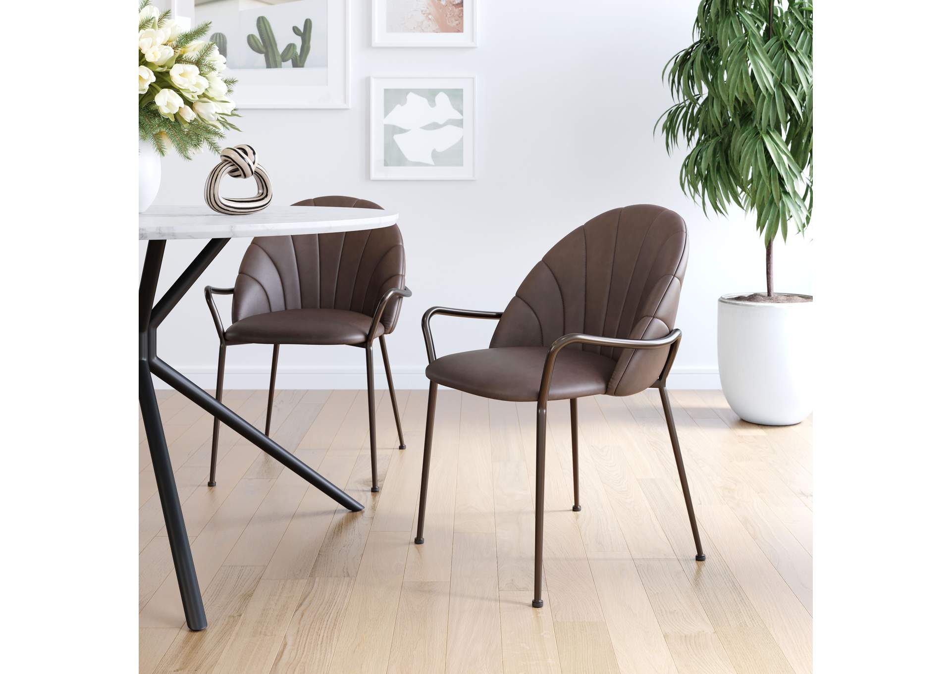 Kurt Dining Chair (Set Of 2) Espresso,Zuo