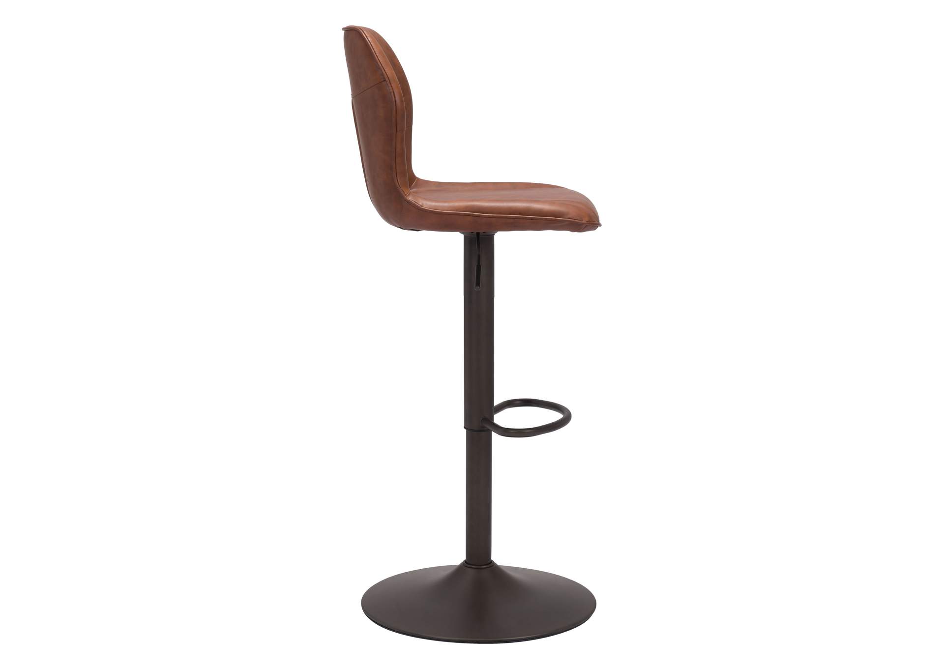 Vital Barstool Vintage Brown & Dark Bronze,Zuo
