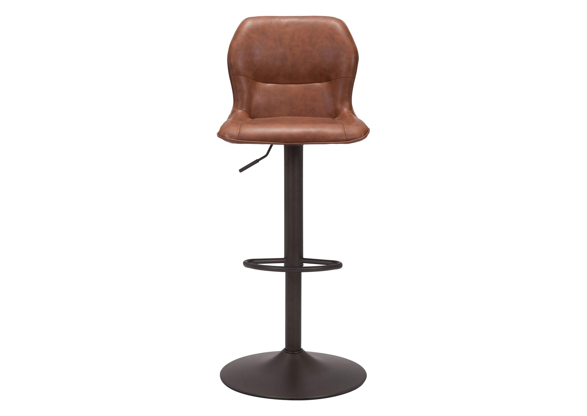 Vital Barstool Vintage Brown & Dark Bronze,Zuo